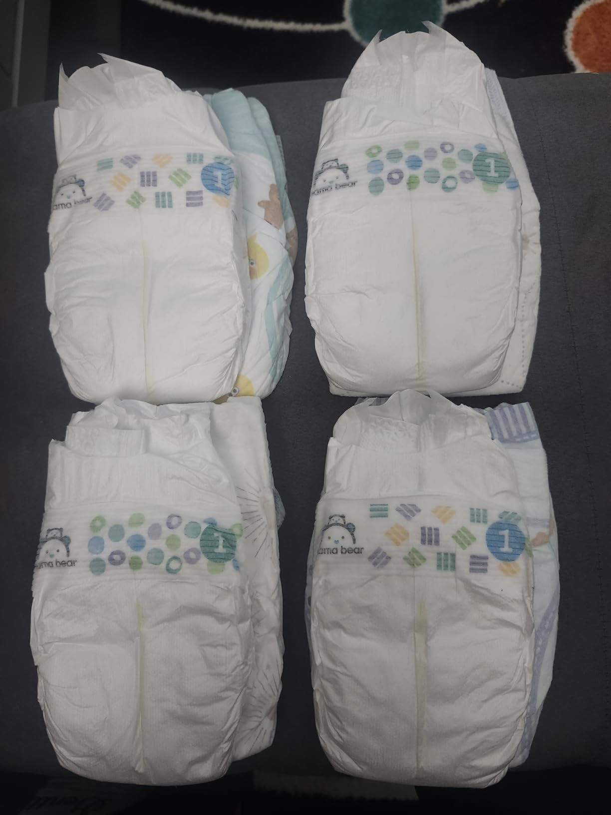 Amazon Brand - Mama Bear Gentle Touch Baby Diapers, Size 6, 108 Count (4 Packs of 27), Hypoallergenic, Wetness Indicator customer photo 2