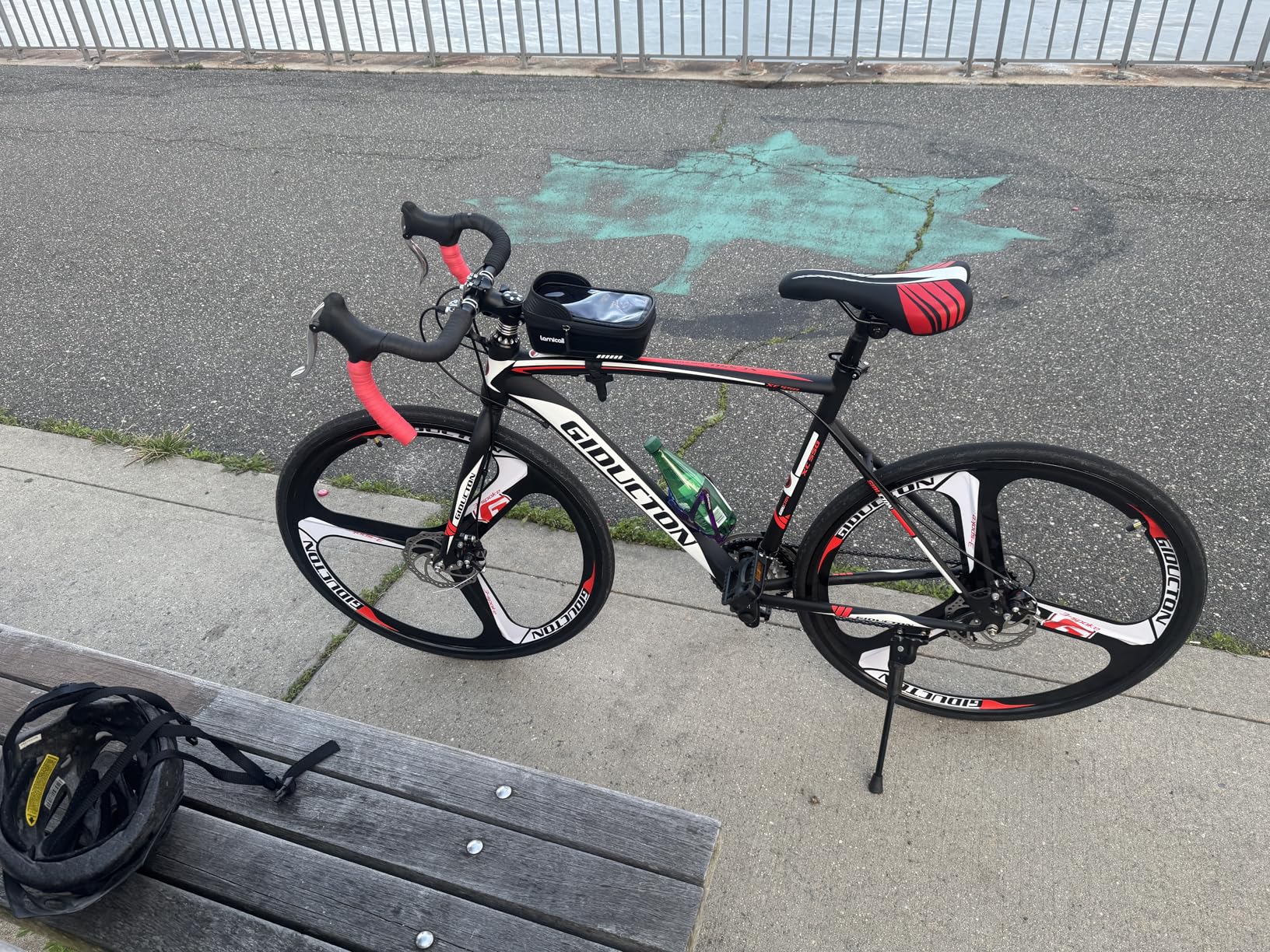 EUROBIKE Road Bike, 21 Speed Bicycle with Disc Brake, 700C Wheels Road Bikes for Men or Women, 49cm/54cm Frame for Adult Cycling Bicycle customer photo 1