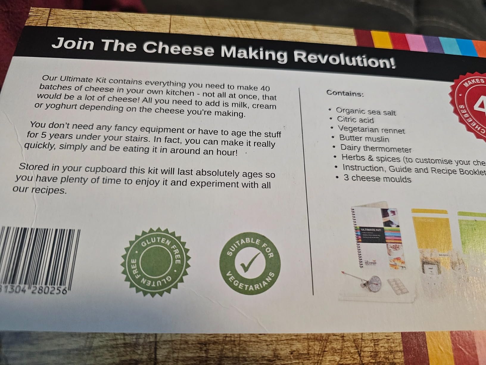 The Big Cheese Ultimate Cheese Making Kit - Makes 10 Cheeses (Mozzarella, Mascarpone, Feta, Ricotta + 6 More) - 40 Batches customer photo 2