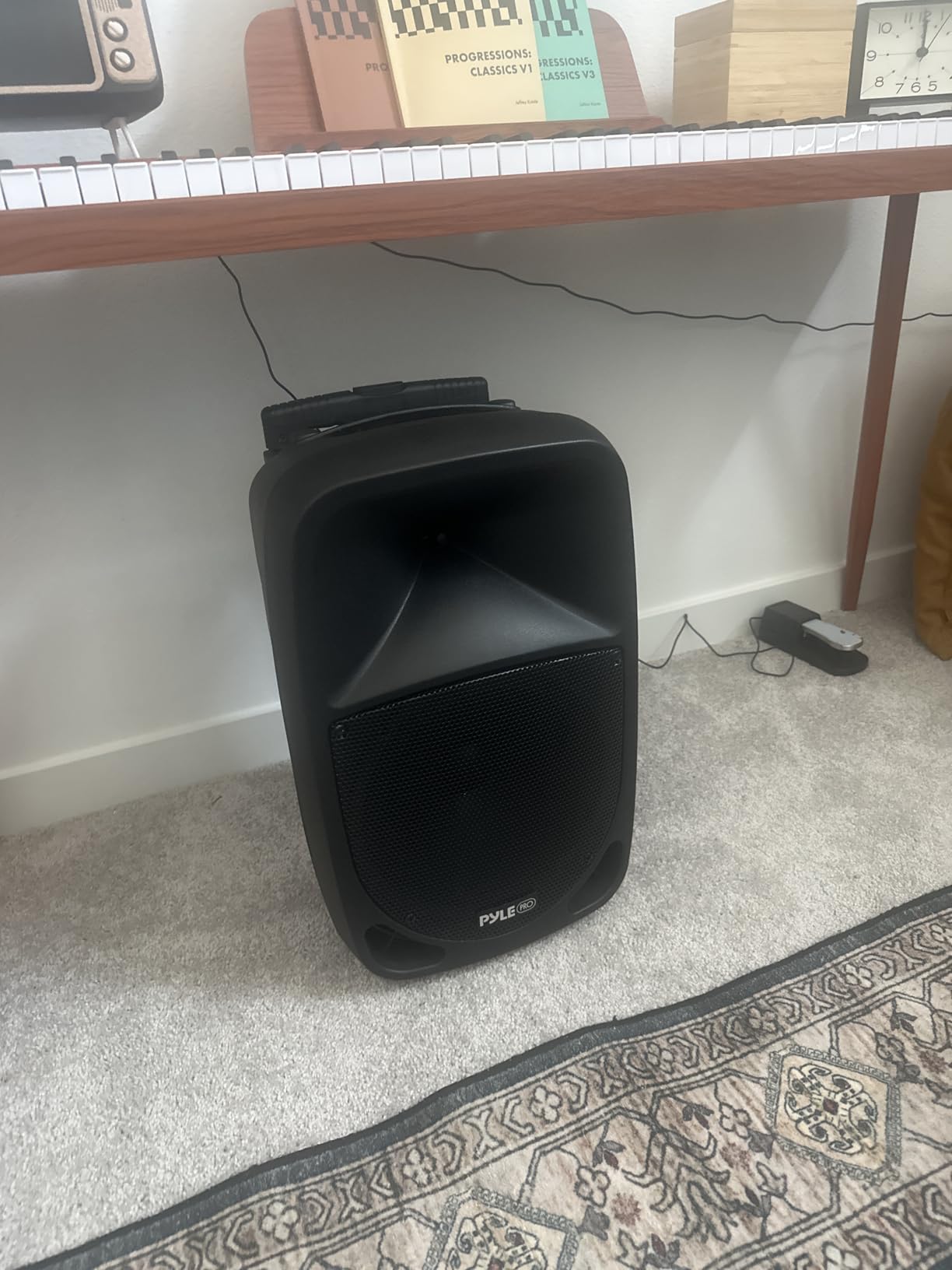 Pyle PSBT105A - 1000W Portable Bluetooth PA Speaker, 10'' Subwoofer, UHF Wireless Mic, MP3/USB/SD, Rechargeable Battery, LED Battery Indicator Lights customer photo 2