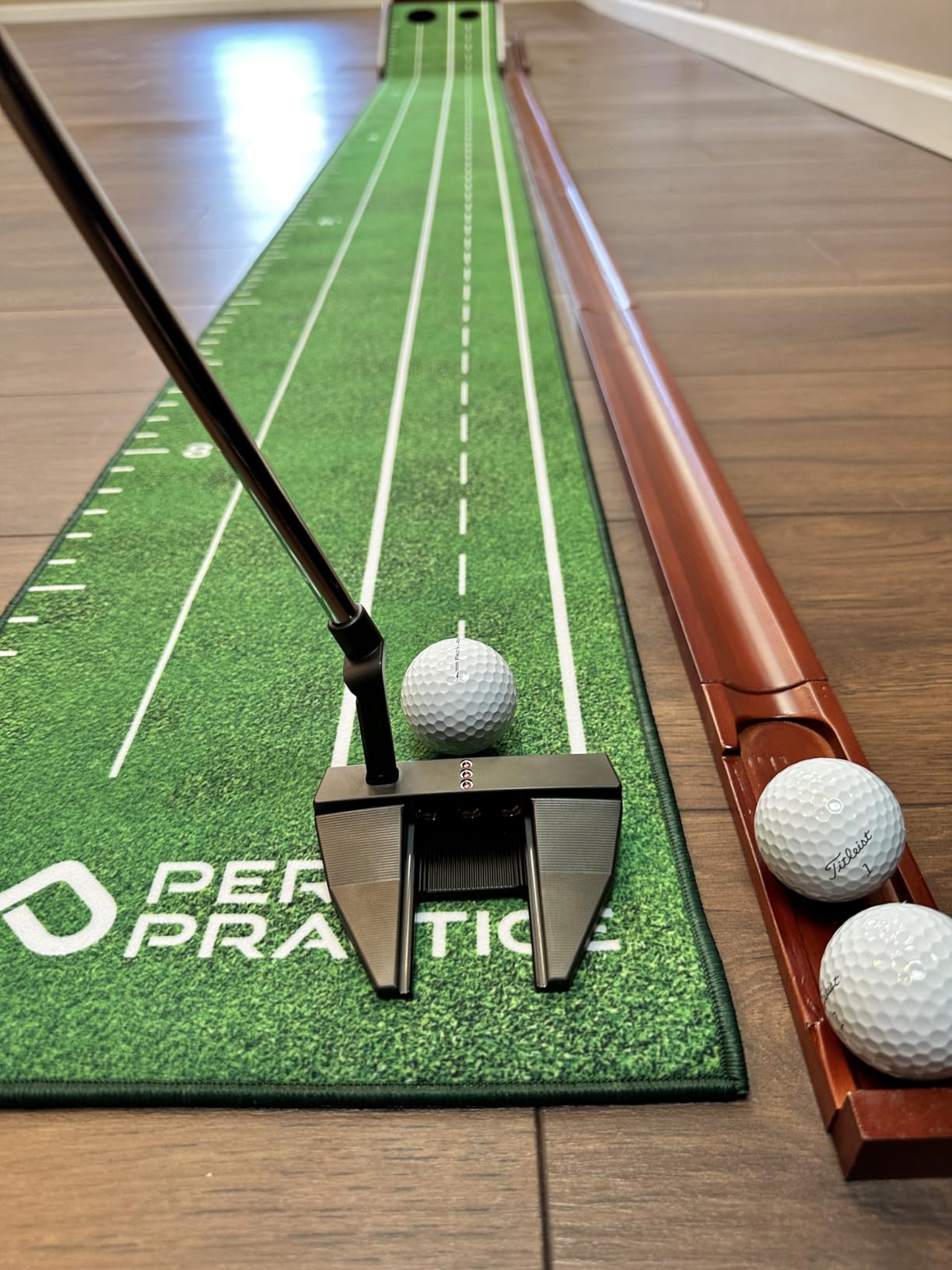 Perfect Practice Putting Mat & Chipping Net, Indoor & Outdoor Putting Green customer photo 2