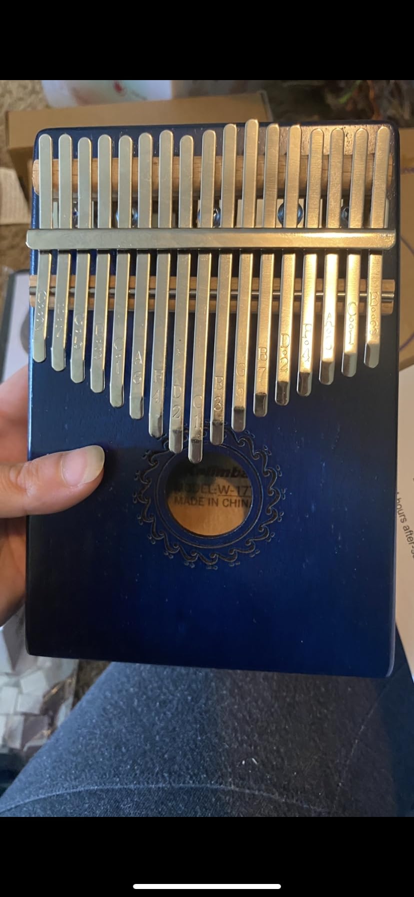 Kalimba Thumb Piano 17 Keys with Mahogany Wood Portable Mbira Finger Piano Gifts for Friends and Piano Beginners customer photo 2