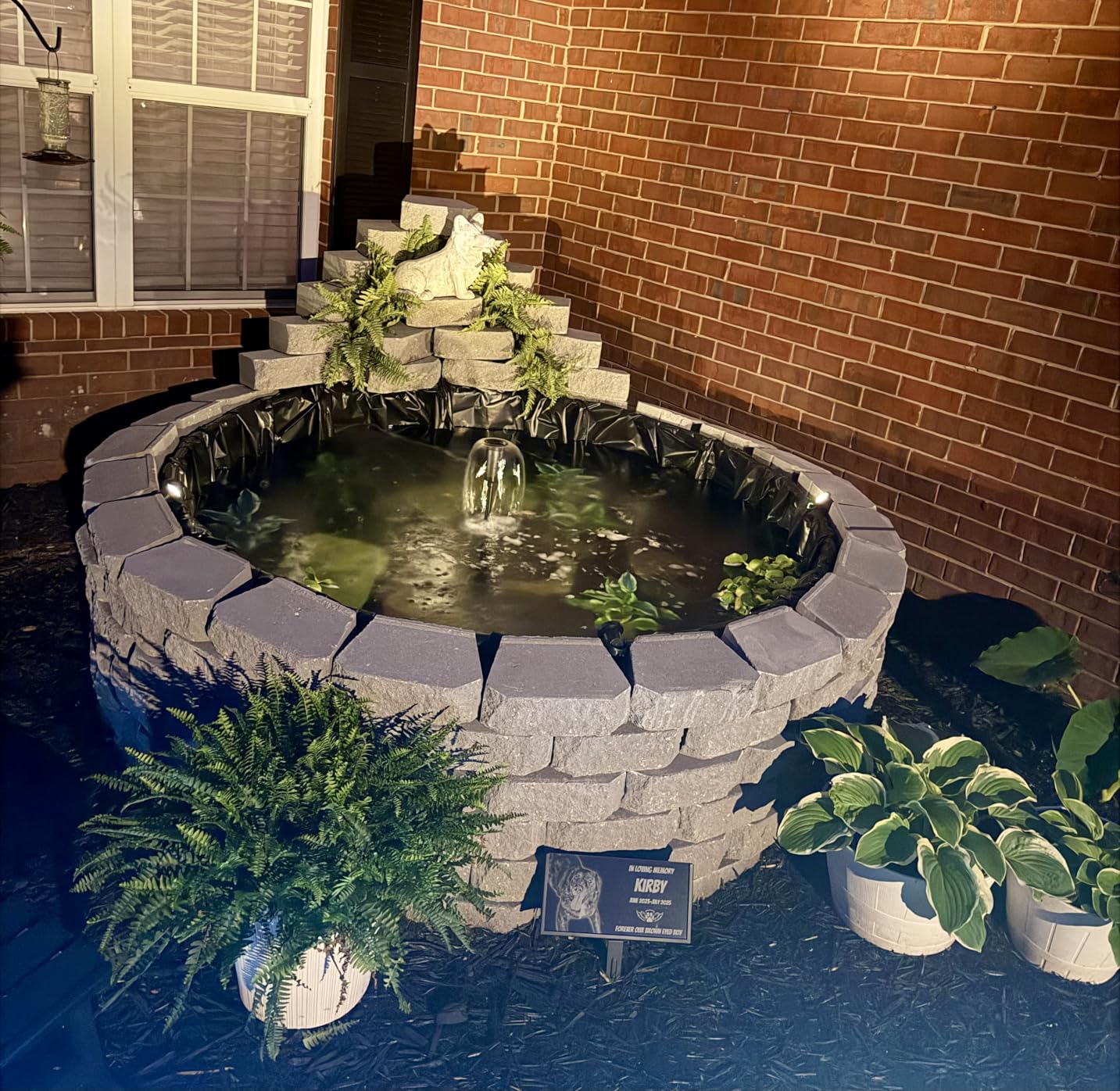 VIVOHOME 530GPH 42W All-in-One Pond Filter Pump Fountain System Kits, Multi-Stage Filtration, 33ft Power Cord, Waterfalls, Outdoor Water Features, Ponds Up to 920gallons customer photo 1
