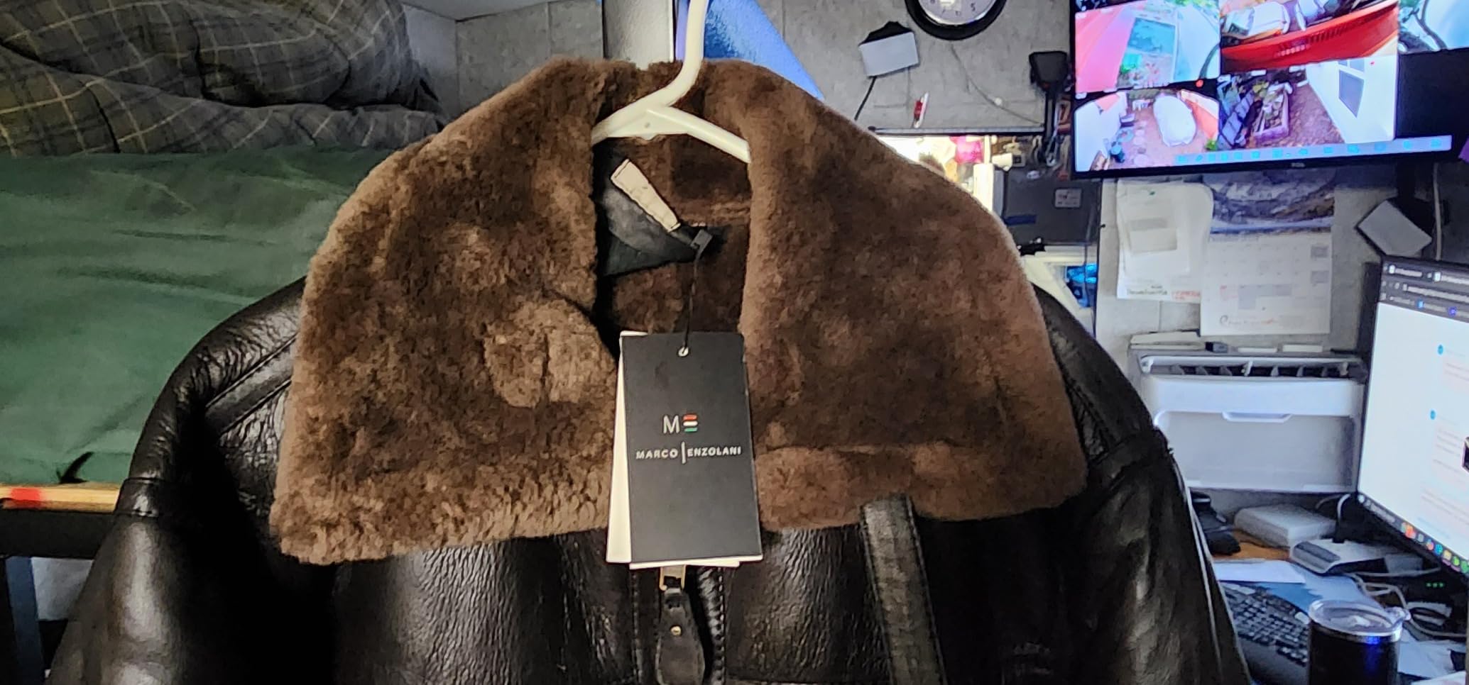 RAF Bomber Ginger Men B3 Bomber Jacket Aviator Real Shearling Bomber Sheepskin Leather Jacket customer photo 2