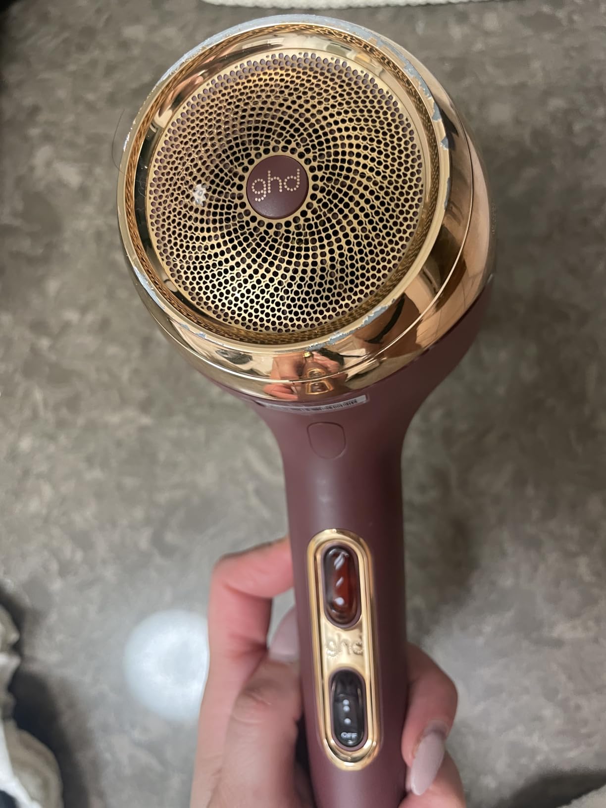 ghd Helios Hair Dryer - 1875w Professional Blow Dryer, Longer Life + Brushless Motor Lightweight Hair Dryer for Salon-Worthy Blowout customer photo 1