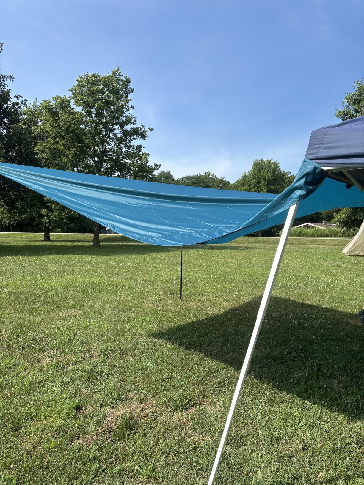Kelty Noah's Tarp Sun Shelter and Multi-Use Awning Rainfly, Portable Canopy UV Protection, Waterproof + Durable, 3 Sizes for Customized Pitch (12ft) customer photo 1