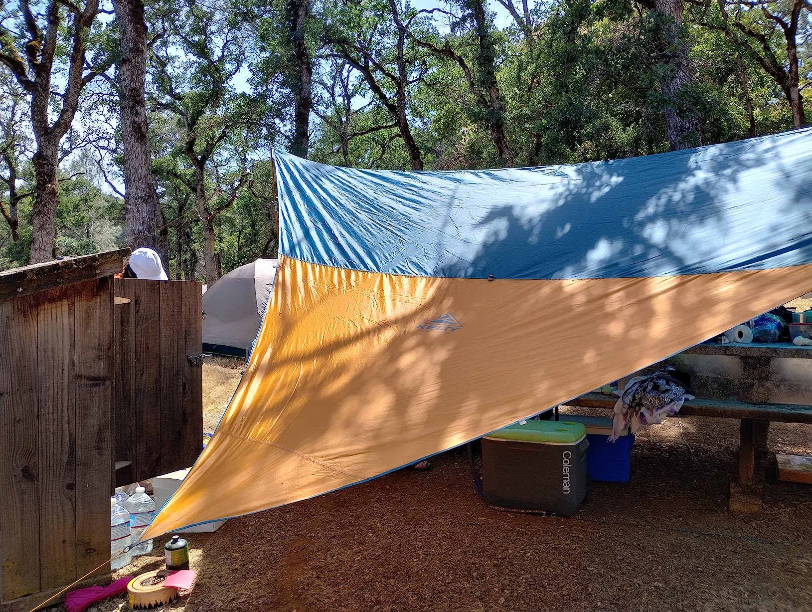 Kelty Noah's Tarp Sun Shelter and Multi-Use Awning Rainfly, Portable Canopy UV Protection, Waterproof + Durable, 3 Sizes for Customized Pitch (12ft) customer photo 2