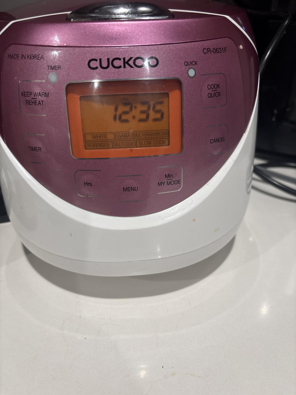 CUCKOO Micom Rice Cooker 6 Cup Uncooked / 12 Cup Cooked, Korean Fuzzy Logic Rice Cooker with Delay Timer & Keep Warm Setting, Versatile Food Steamer with Non-Stick Inner Pot, Silver (CR-0632F) customer photo 1