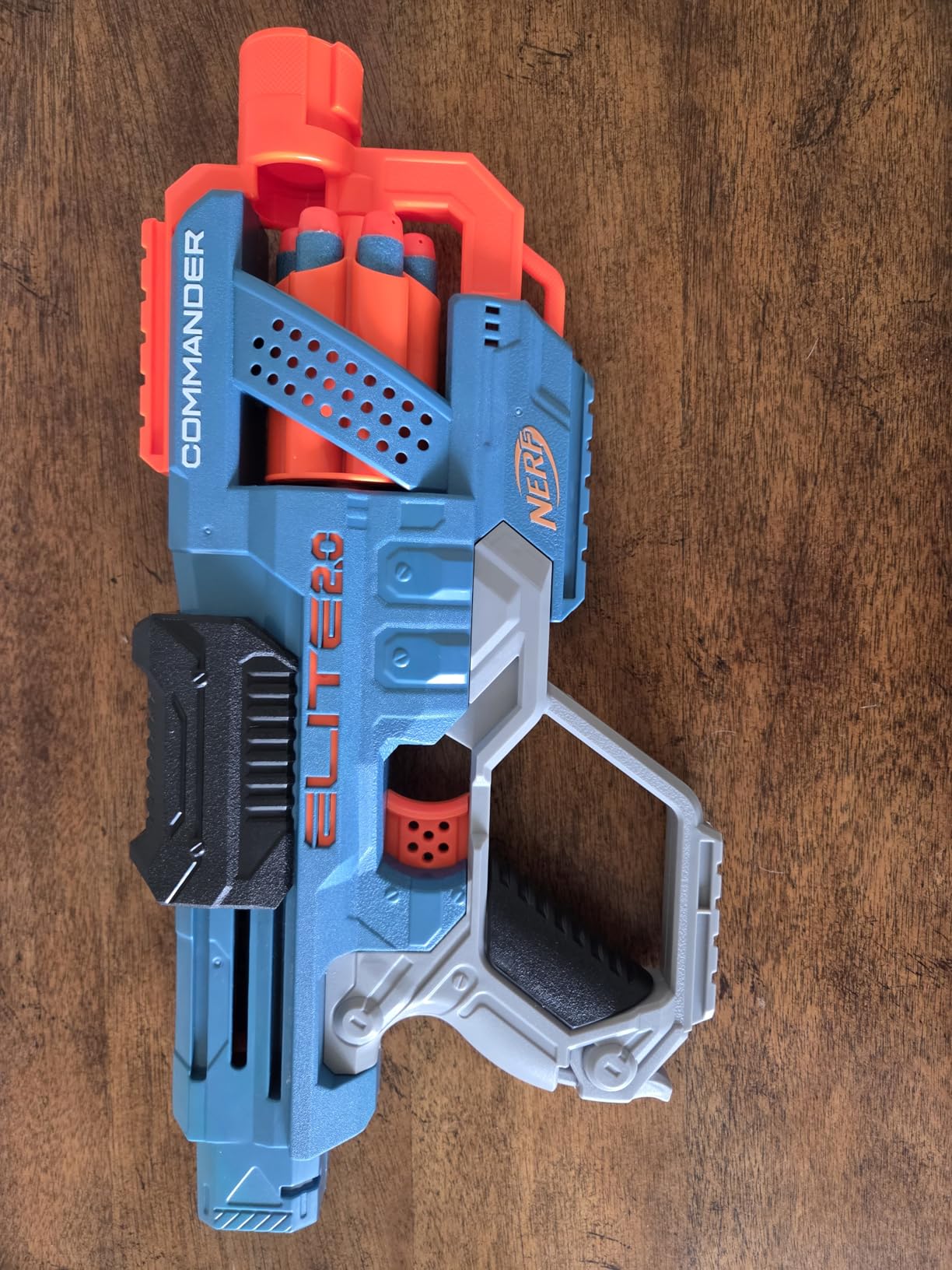 NERF Elite 2.0 Commander RD-6 Dart Blaster, 12 Darts, 6-Dart Rotating Drum, Outdoor Toys, Ages 8 and Up customer photo 1