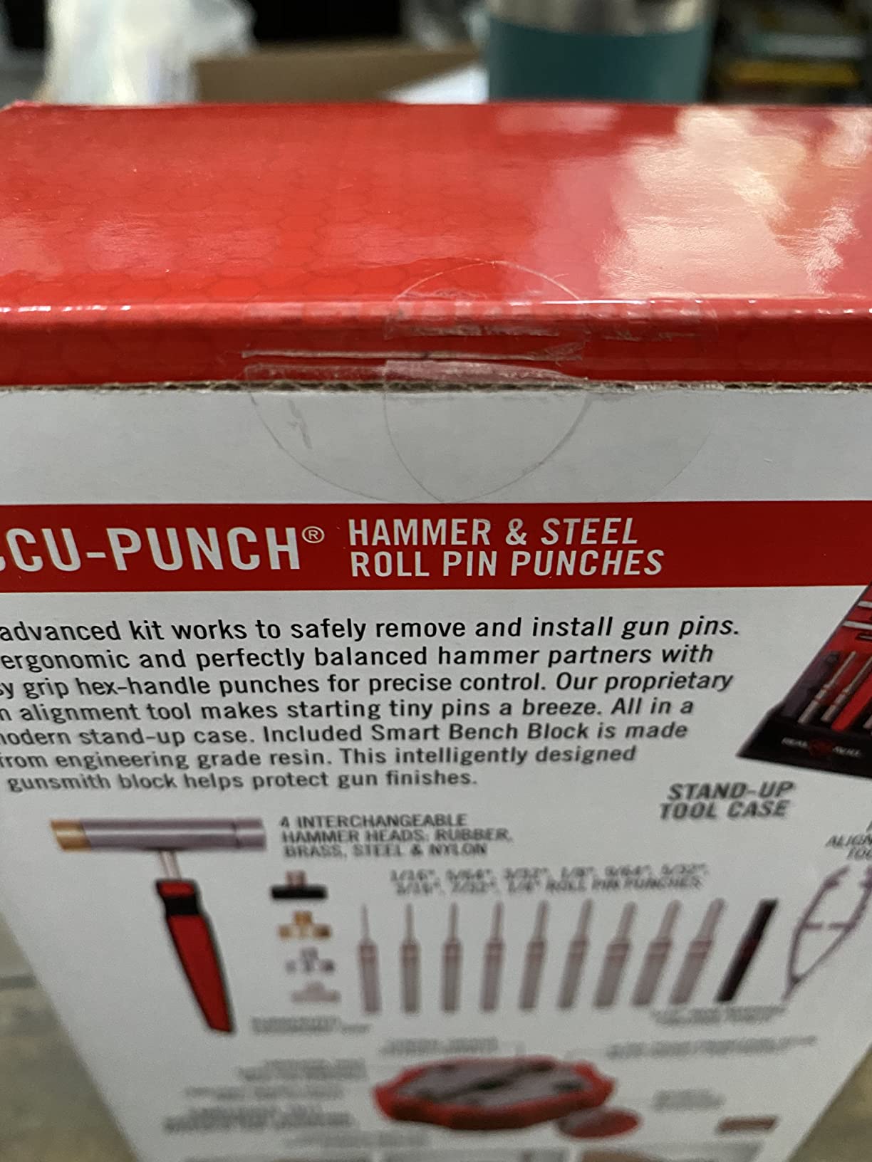 Real Avid Roll Pin Punch Set & Hammer + Non-Slip Magnetic Bench Block | 10 Nickel-Plated Steel Roll Pin Punches, 4 Interchangeable Hammer Heads - Brass, Steel, Ruber, Nylon & Non-Marring Bench Block customer photo 2