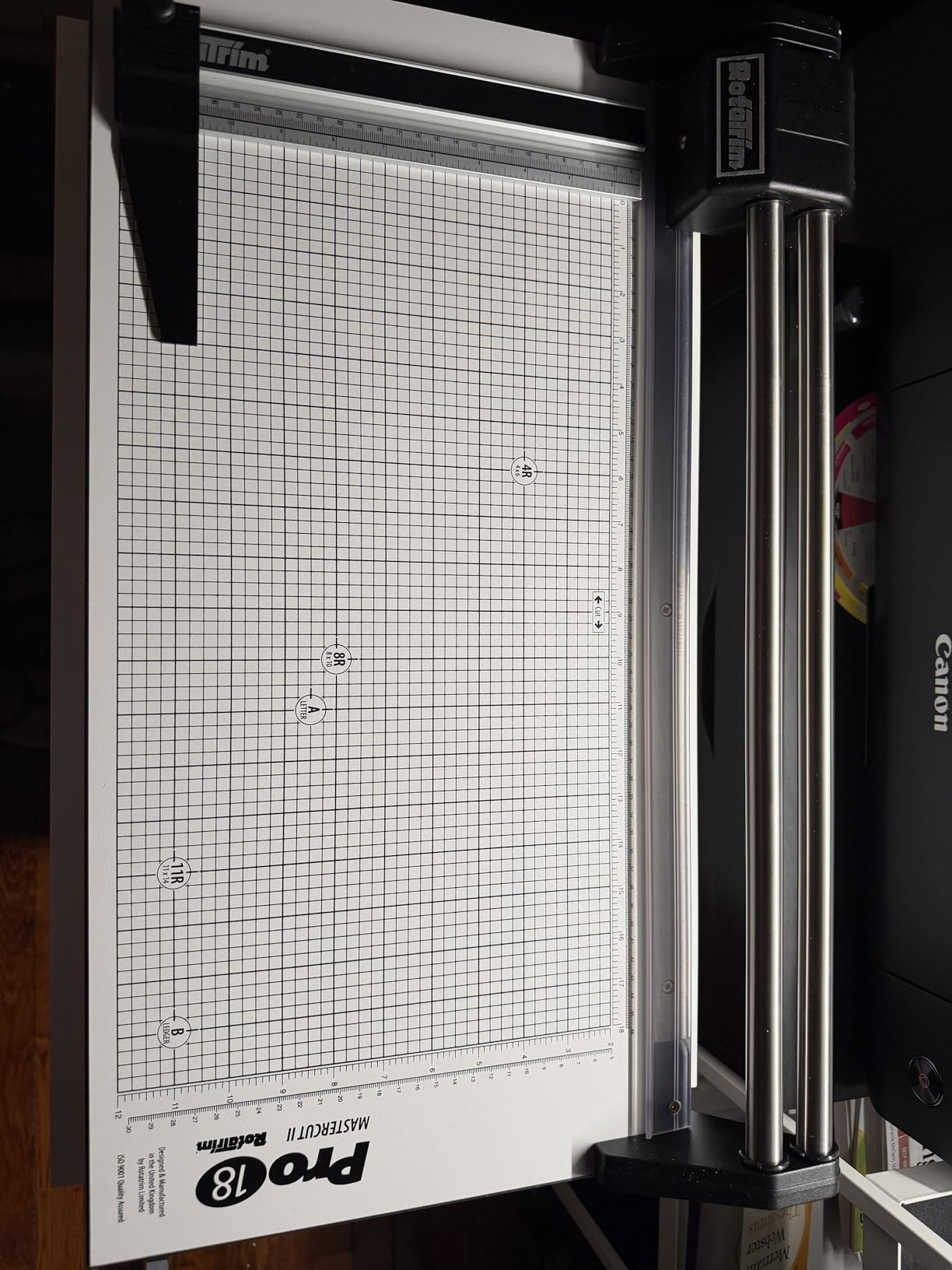 Rotatrim Pro 54 Inch Cut Professional Paper Cutter/Trimmer Precision Rotary Trimmer with Self-Sharpening Precision Steel Blades & Twin Stainless Steel Guide Rails (RCPRO54i) customer photo 2