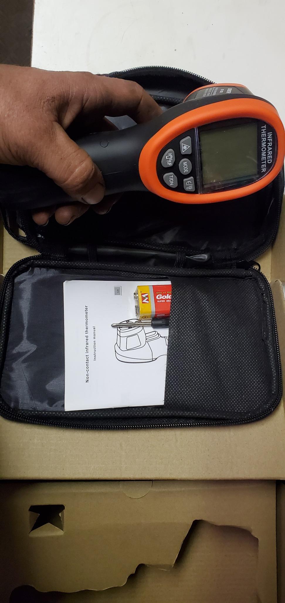 BTMETER BT-1500 Pyrometer 30:1 Industrial Laser Thermometer Gun, -58℉ to 2732℉ Non Contact High Temp Infrared Thermometer Digital IR Temperature Gauge Orange(NOT for Human Temp Test) customer photo 1