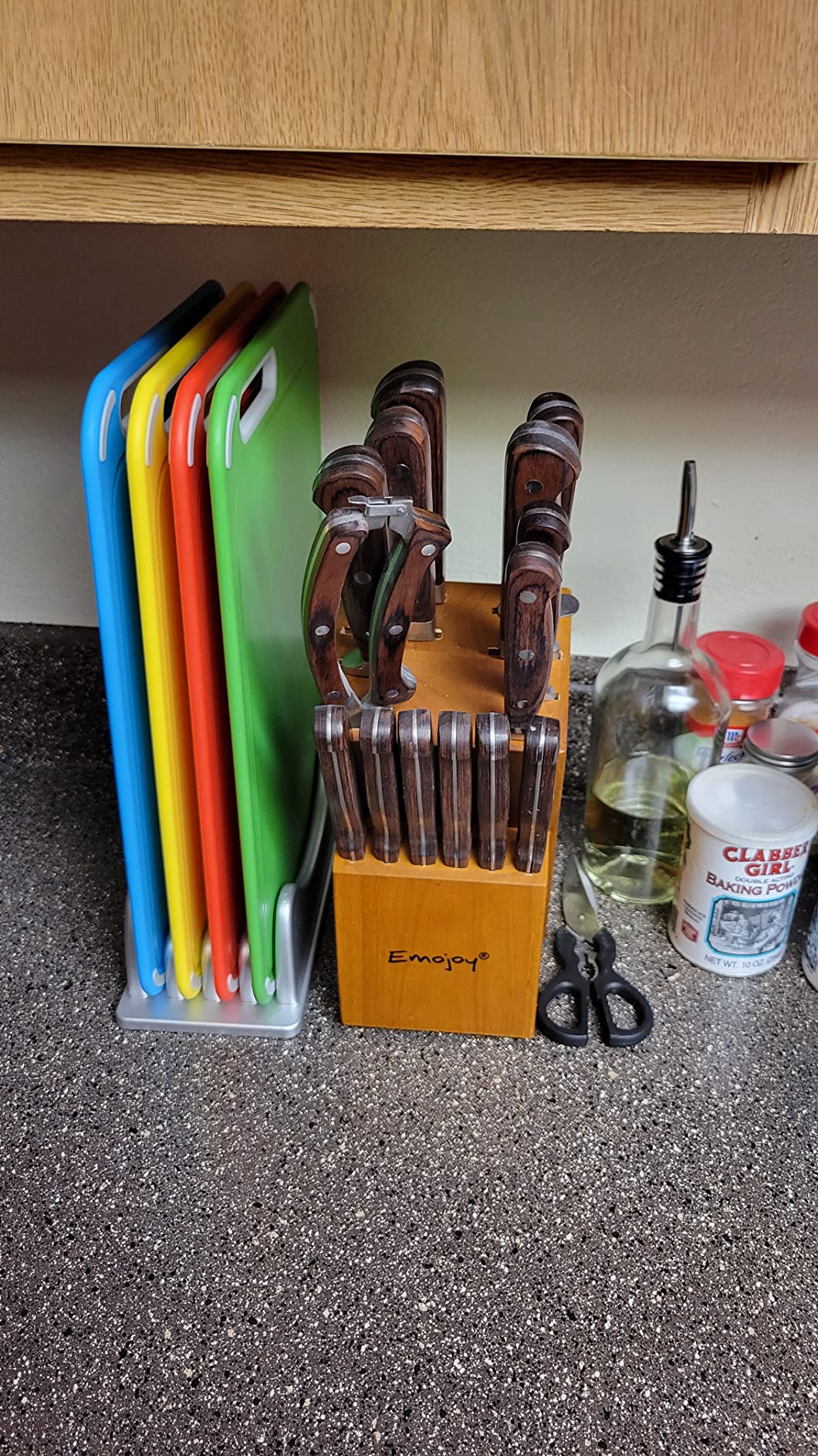 Color Coded Cutting Boards Set of 4 with Holder, BPA-Free - Preventing Cross-Contamination of Different Food Types, Dishwasher Safe customer photo 2