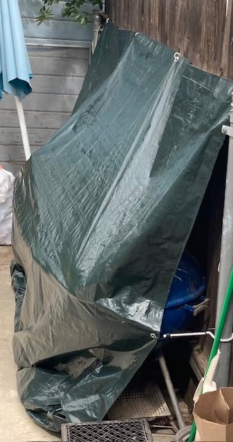 CARTMAN Finished Size 8x10 Feet Waterproof Green Tarp 8 Mil Thick, Multipurpose Protective Cover for Emergency Rain Shelter Camping Tarpaulin customer photo 1