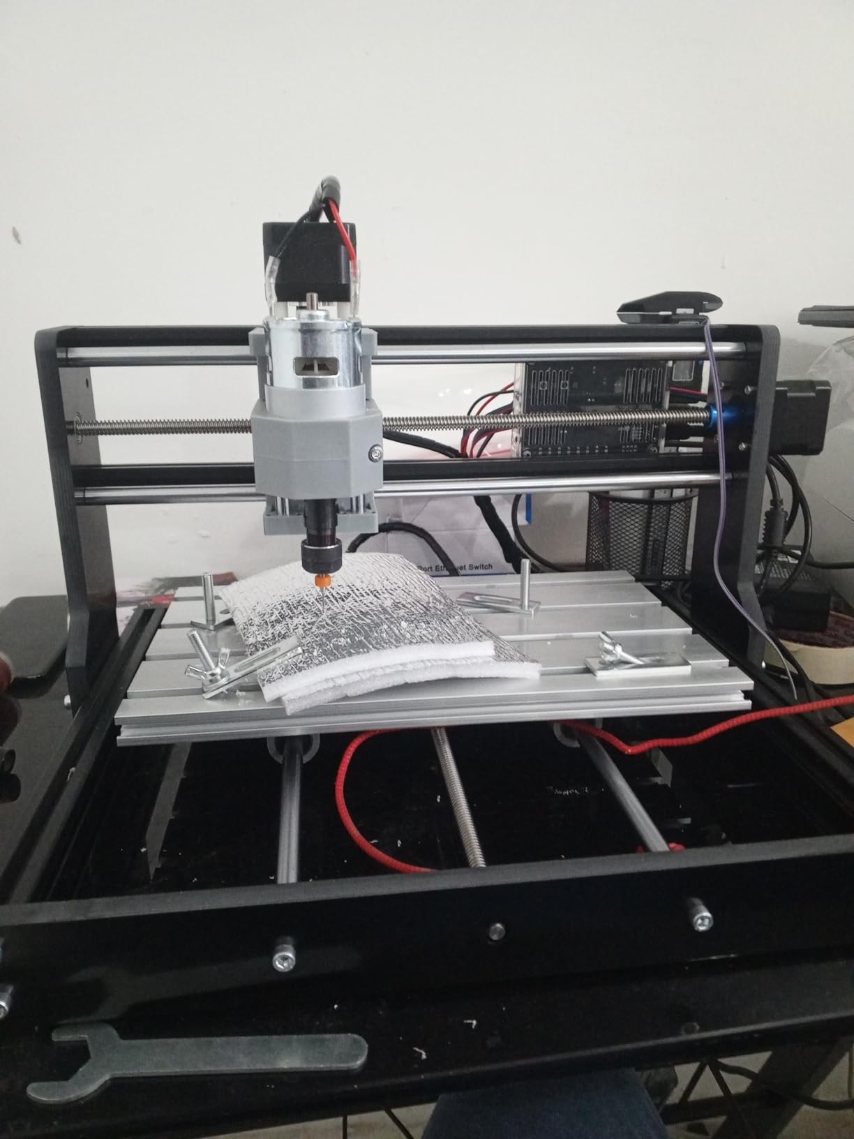 CNC 3018-PRO Wood Router Kit 3 Axis USB DIY Mini Desktop Engraver Milling Engraving Machine Woodworking Carving Cutting Plastic Acrylic PCB PVC GRBL Control 300x180x45mm customer photo 2