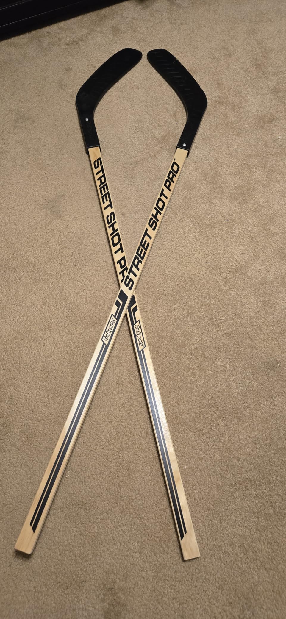 GoSports Street Hockey Sticks (2 Pack) - Wooden Street Hockey Sticks for Kids customer photo 2