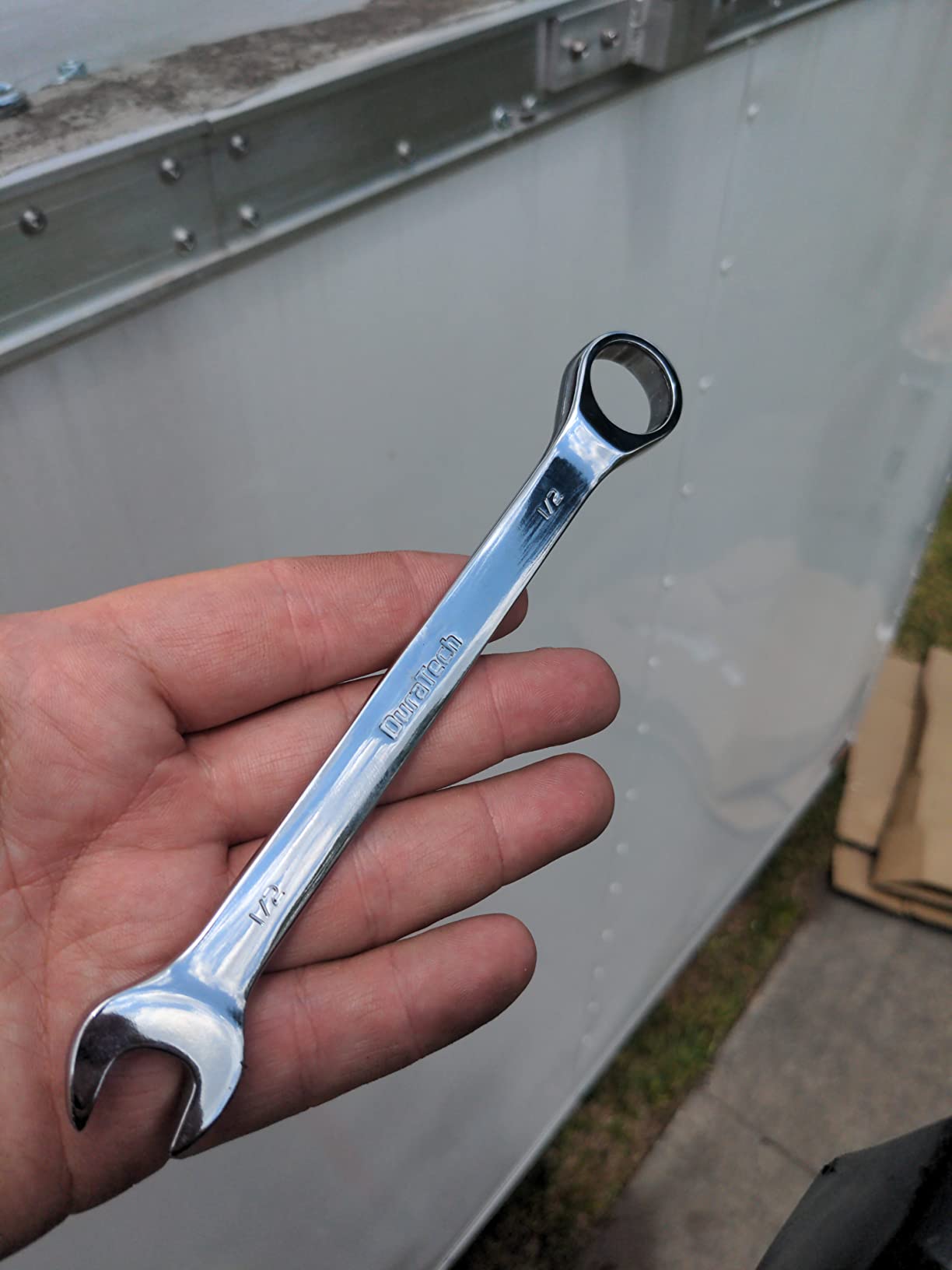 DURATECH Ratcheting Wrench Set, Combination Wrench Set, SAE & Metric, 22-piece, 1/4 to 3/4 & 6-18mm, CR-V Steel, with Pouch customer photo 1
