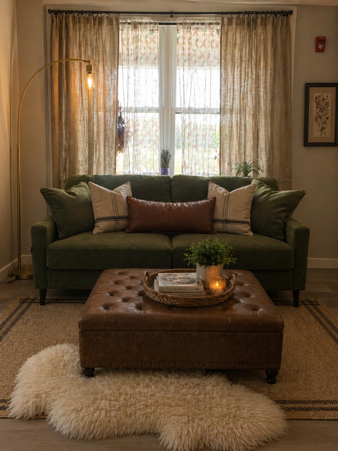 WaySoft New Zealand Sheepskin Area Rug - Genuine Fluffy Wool, Multiple Sizes, Bedroom or Living Room Decor (6ft x 7ft, Grey Beige) customer photo 2