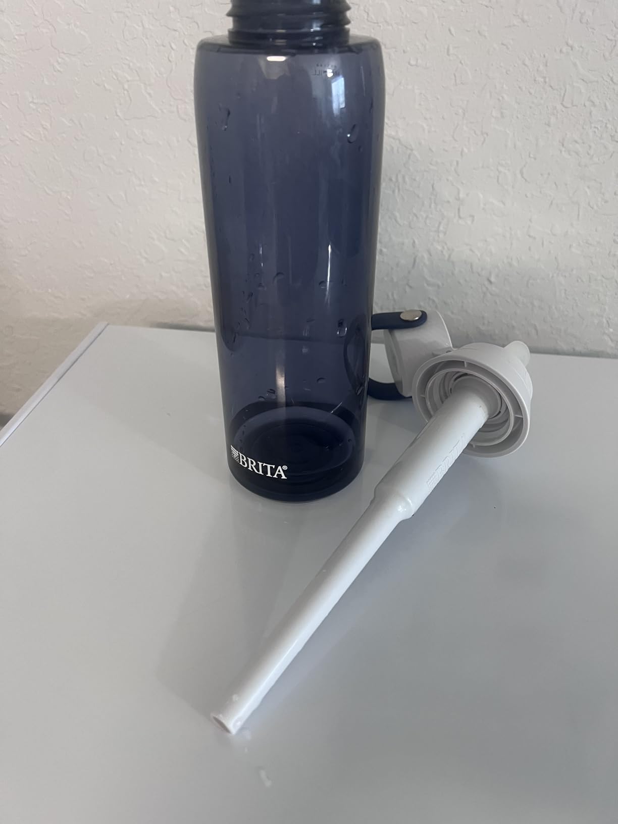 Brita Hard-Sided Plastic Premium Filtering Water Bottle, BPA-Free, Reusable, Replaces 300 Plastic Water Bottles, Filter Lasts 2 Months or 40 Gallons, Includes 1 Filter, Blush - 26 oz customer photo 2