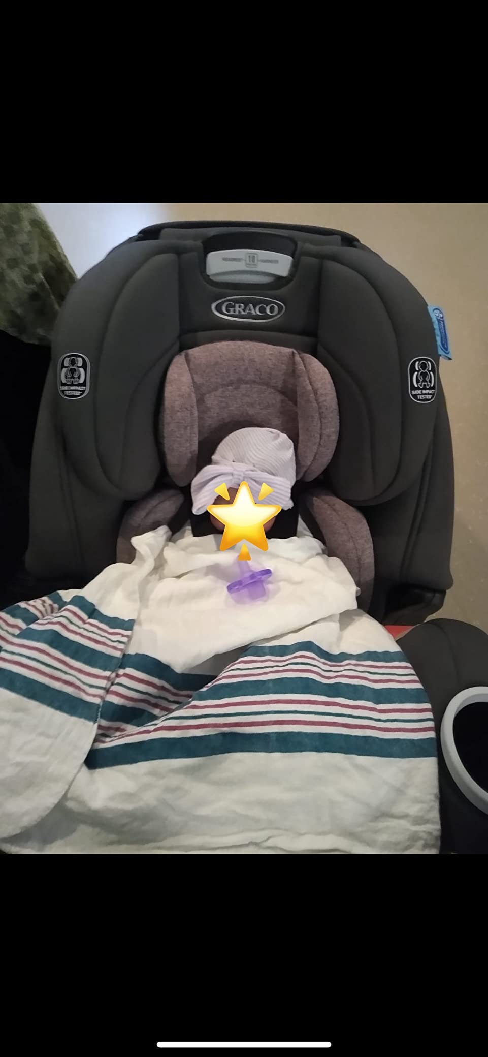 Graco 4Ever DLX SnugLock 4-in-1 Car Seat, Infant to Toddler, 10 Years of Use, SnugLock Technology, Leila customer photo 1