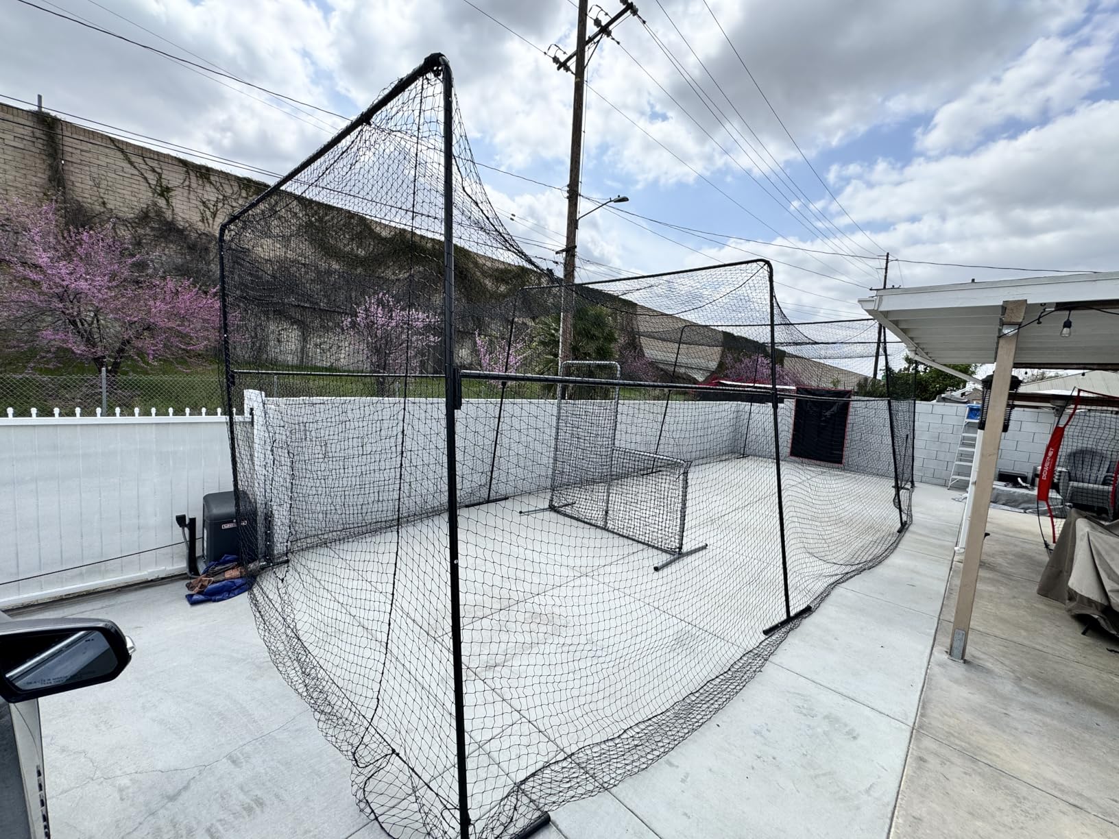 ANYTHING SPORTS 40 Foot Collapsable Batting Cage, Perfect Baseball Batting Cage, Softball Batting Cage, Complete Package with Frame and Netting. Freestanding Portable Batting Cage for Backyard customer photo 1