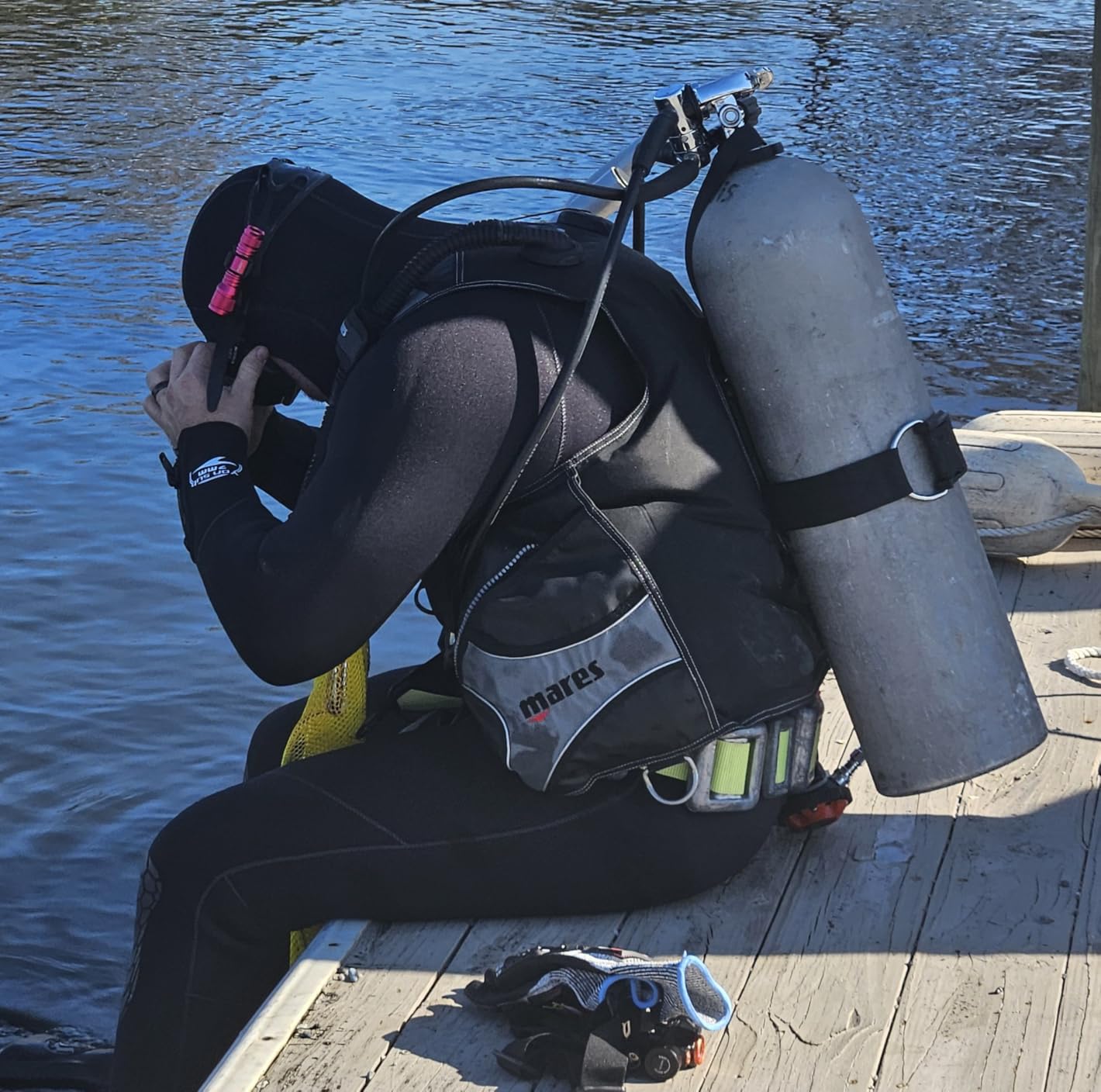 Wetsuits Men's Ultra Stretch 7Mm Neoprene Wetsuit, Winter Warm Front Zip Full Body Diving Suit for Snorkeling Scuba Diving Swimming Surfing customer photo 2