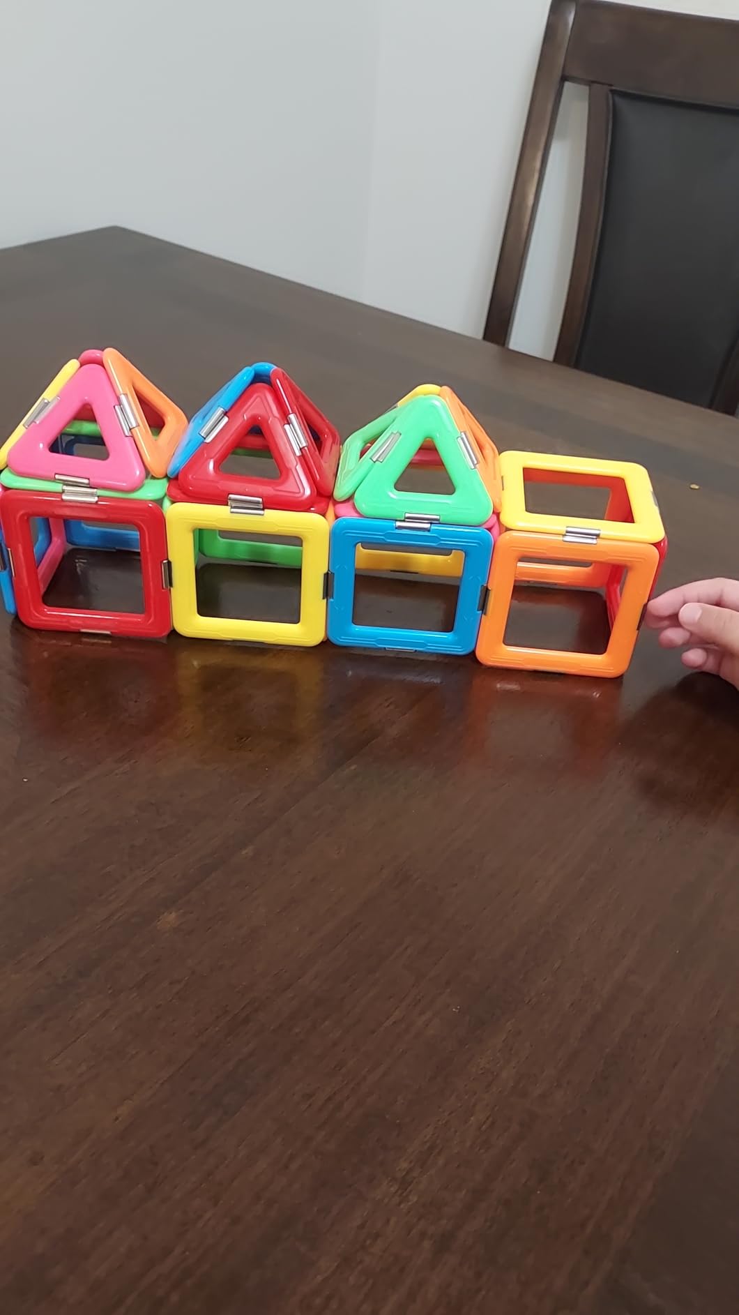 Coodoo Upgraded Magnetic Blocks Tough Tiles STEM Toys for 3+ Year Old Boys and Girls Learning by Playing Games for Toddlers Kids, Compatible with Major Brands Building Blocks - Starter Set customer photo 2