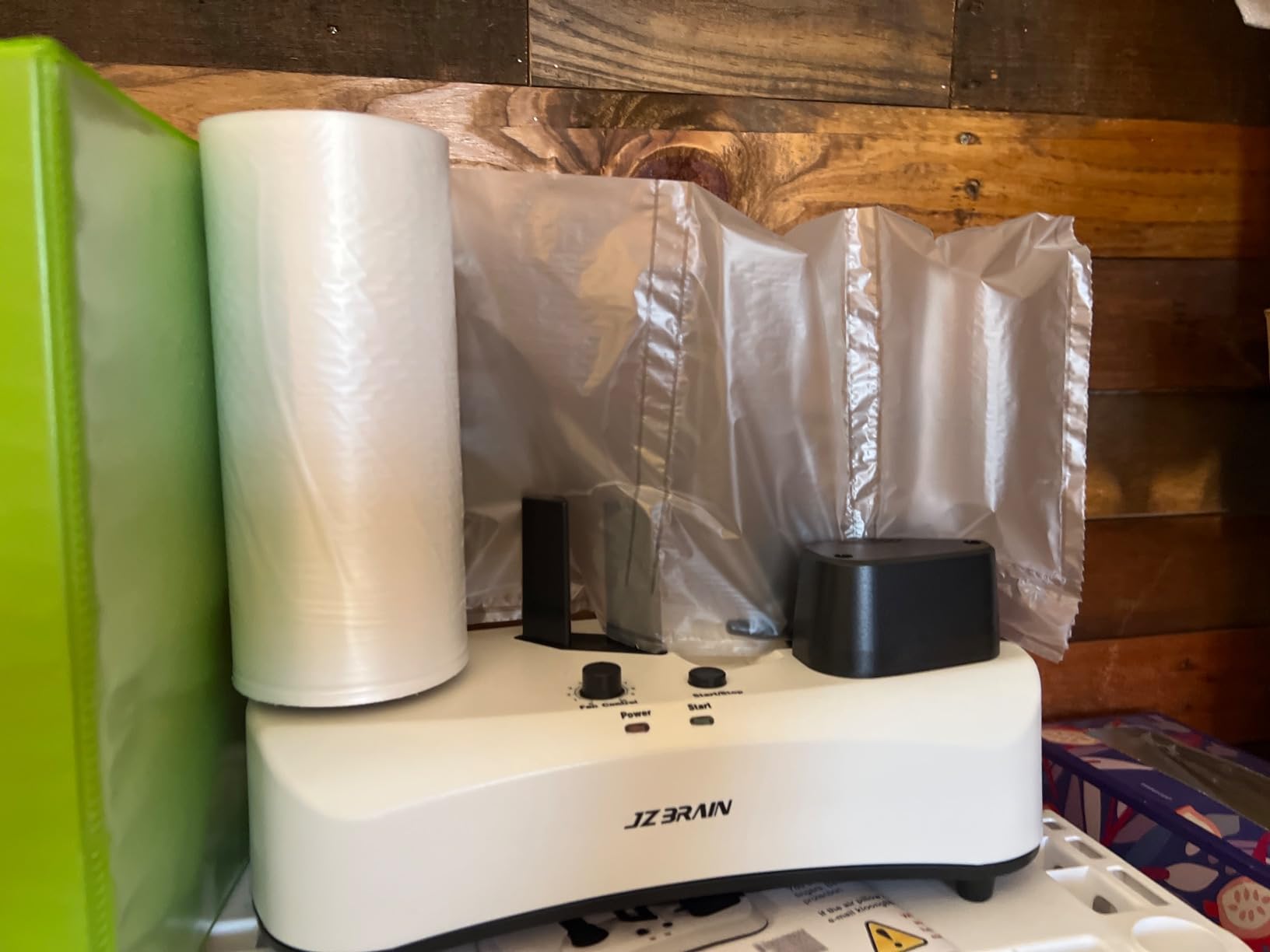 YE300 Air Cushion Machine 110V Air Pillows Maker Air Pillow Machine Portable Inflatable Packaging Air Bag Making Machine + 100m Free Test Film Roll customer photo 1