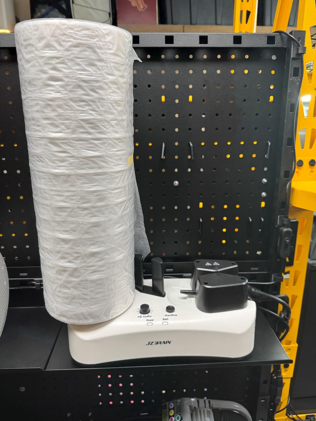 YE300 Air Cushion Machine 110V Air Pillows Maker Air Pillow Machine Portable Inflatable Packaging Air Bag Making Machine + 100m Free Test Film Roll customer photo 2
