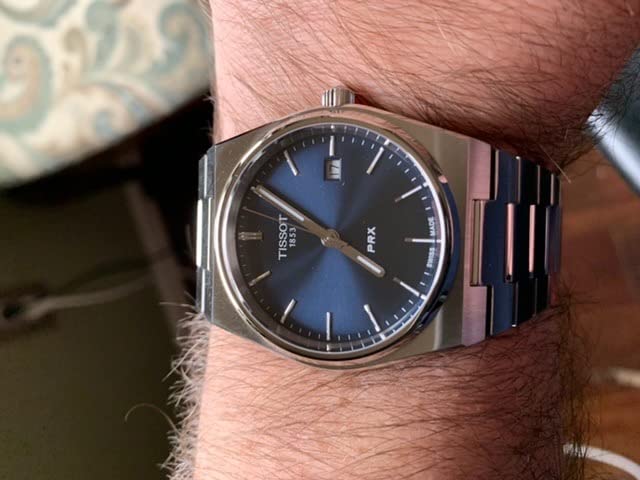 Tissot Men's PRX 316L Stainless Steel Case Dress Watch Powermatic 80 T1374101104100 customer photo 1
