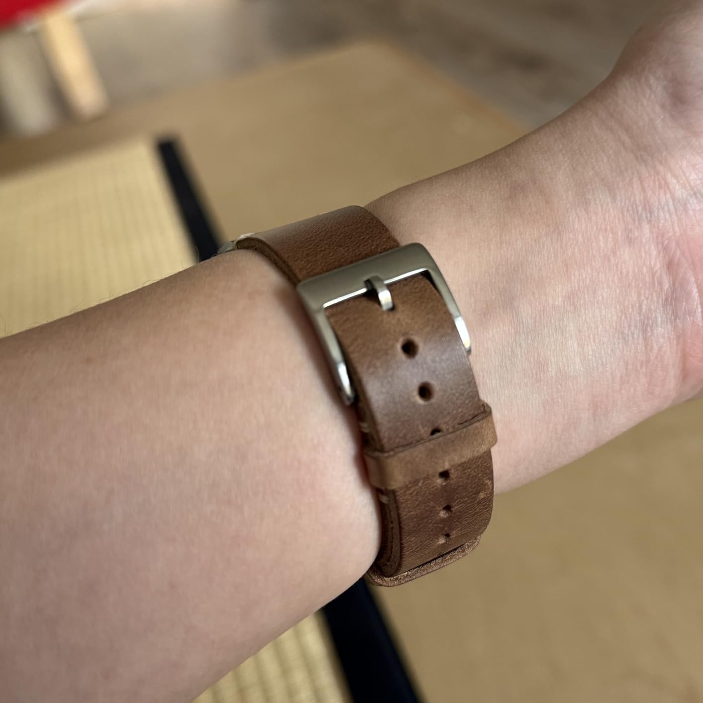 torbollo Soft Horween Leather Watch Bands for Men, Quick Release Handmade Watch Strap Soft Vintage Replacement customer photo 2