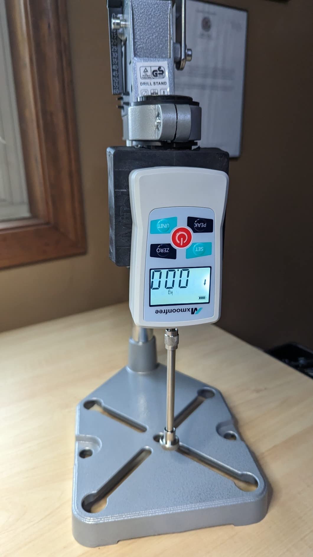 500N Digital Force Gauge Push Pull Gauge Portable Force Meter with Units N/LB/Kg/Oz, Storage Case, Auto Backlit LCD, Auto Power-Off (ZMF-500N) customer photo 2