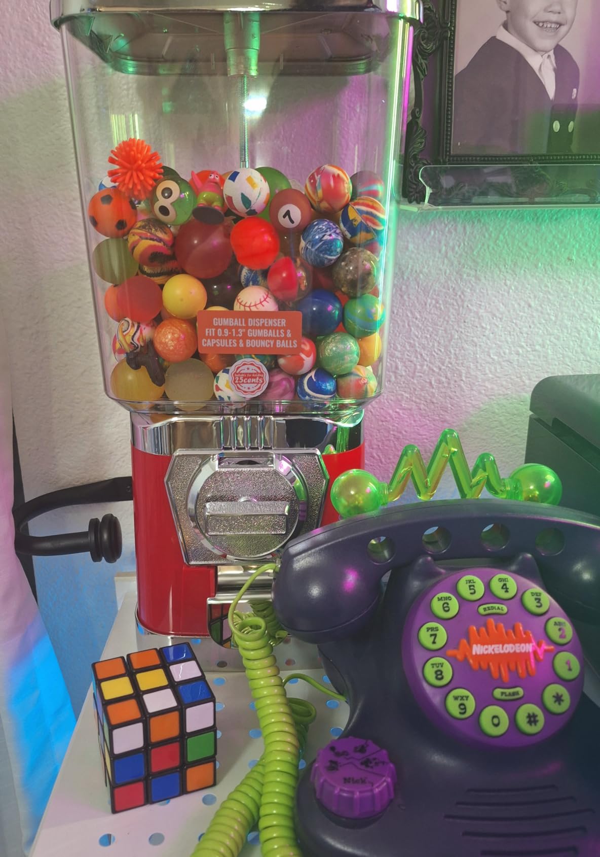 VEVOR Vending Machine, Classic Gumball Bank, Huge Load Capacity Candy Gumball Machine, Mini Vending Machines, Gumball Dispenser Machine for Kids, Perfect for customer photo 2