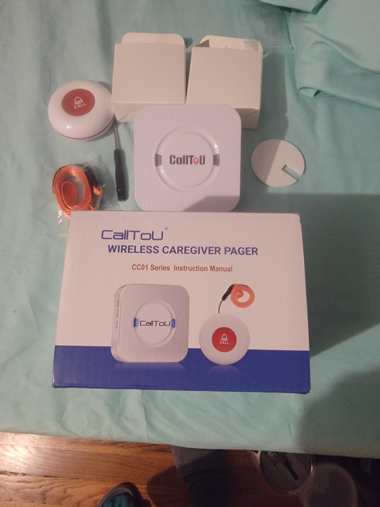 CallToU Caregiver Pager Wireless Alert Button Home Intercom System Long Range 2 Way Radio for Elderly/Patient/Pregnant/Home/Office customer photo 1