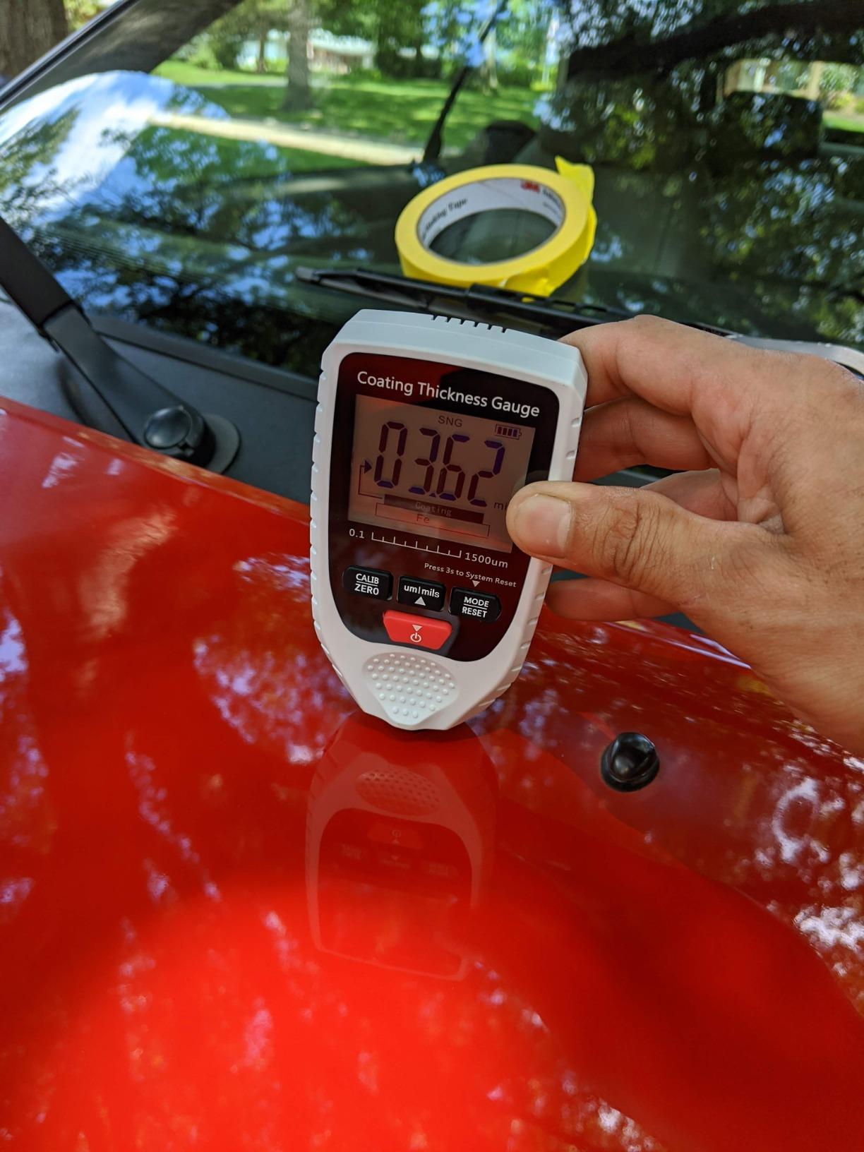CAMWAY Digital Ultrasonic Thickness Gauge Meter with Calibration High Resolution Data Storage Backlight LCD,Thickness Meter Steel Metal Thickness Tester for Steel Aluminum Metal Copper Plate customer photo 2