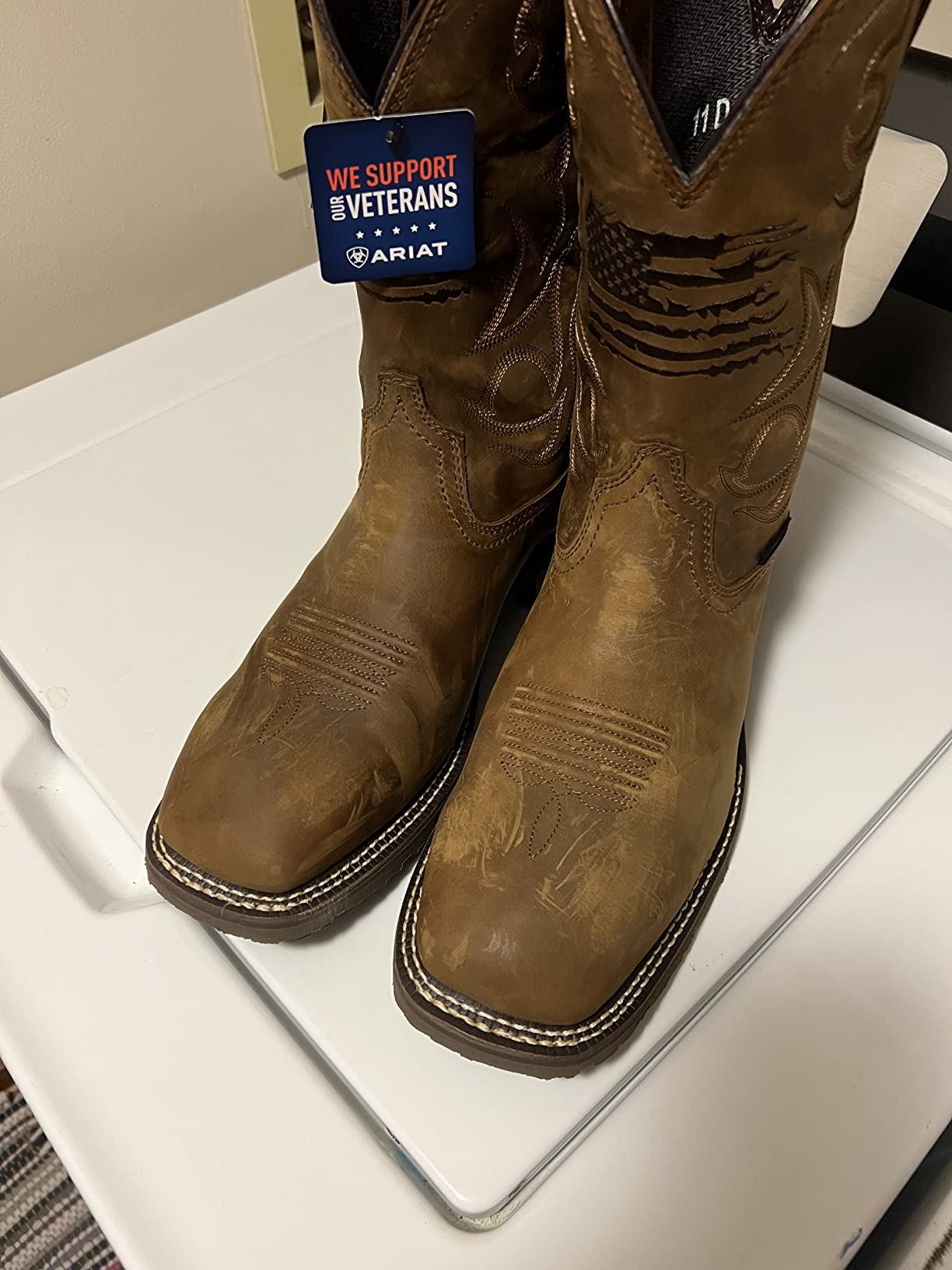 ARIAT Men's Hybrid Patriot Waterproof Western Boot customer photo 1