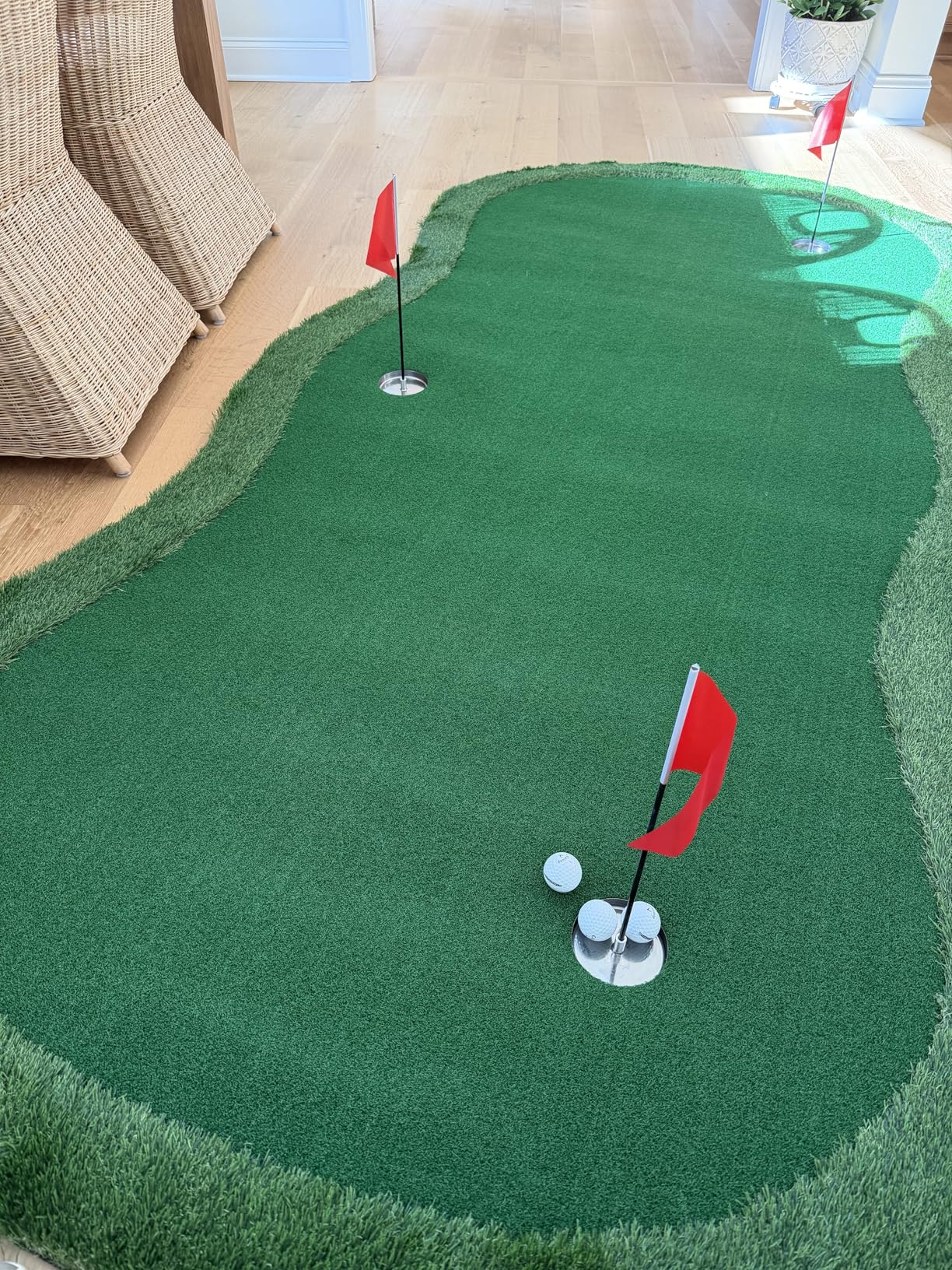 Golf Putting Green, Practice Putting Green Mat, Large Professional Golfing Training Mat for Indoor Outdoor customer photo 2