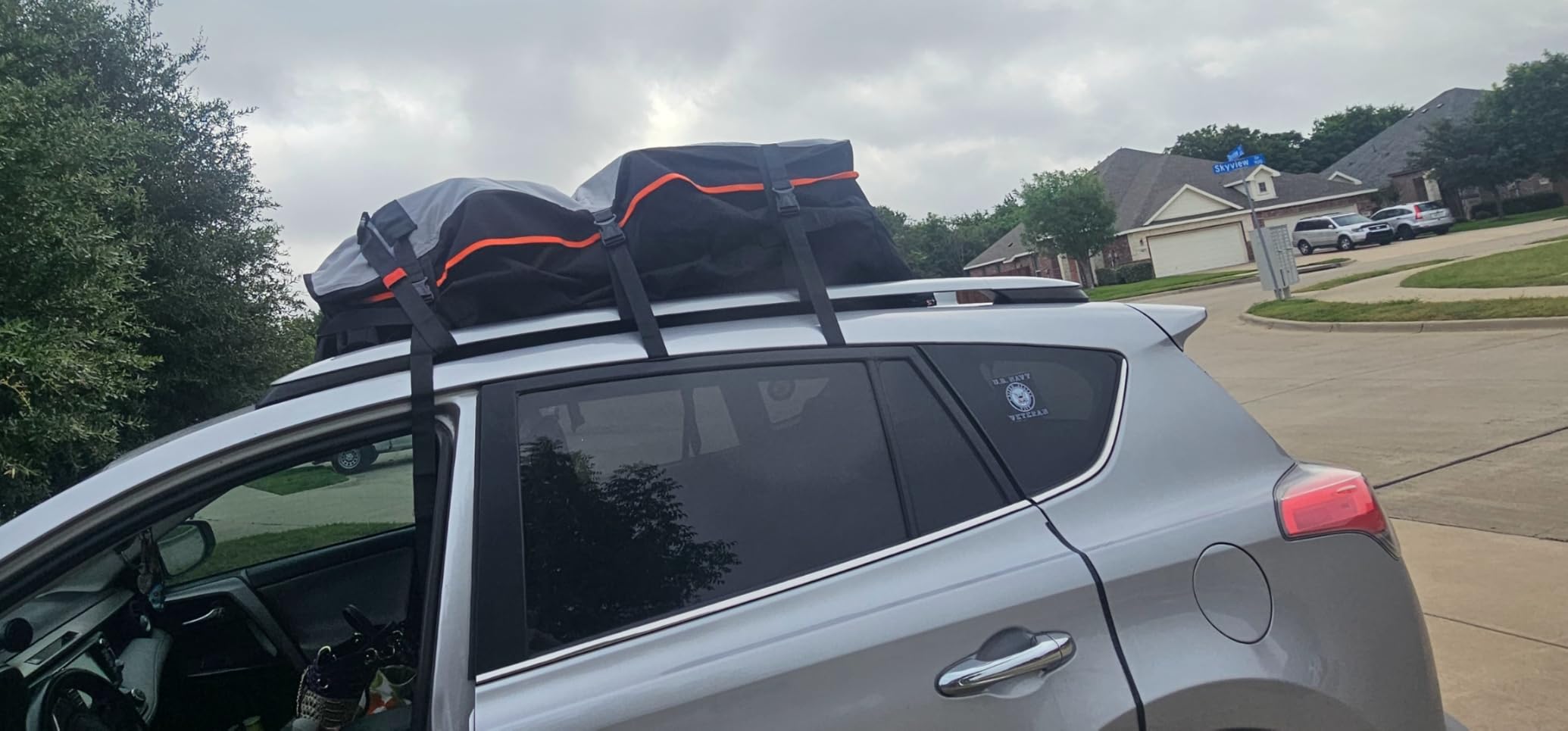 RoofPax 23 cft. Extra Waterproof Rooftop Cargo Carrier Bag, Double Weatherproof Zippers, 10 Heavy-Duty Tie-Down Straps customer photo 1