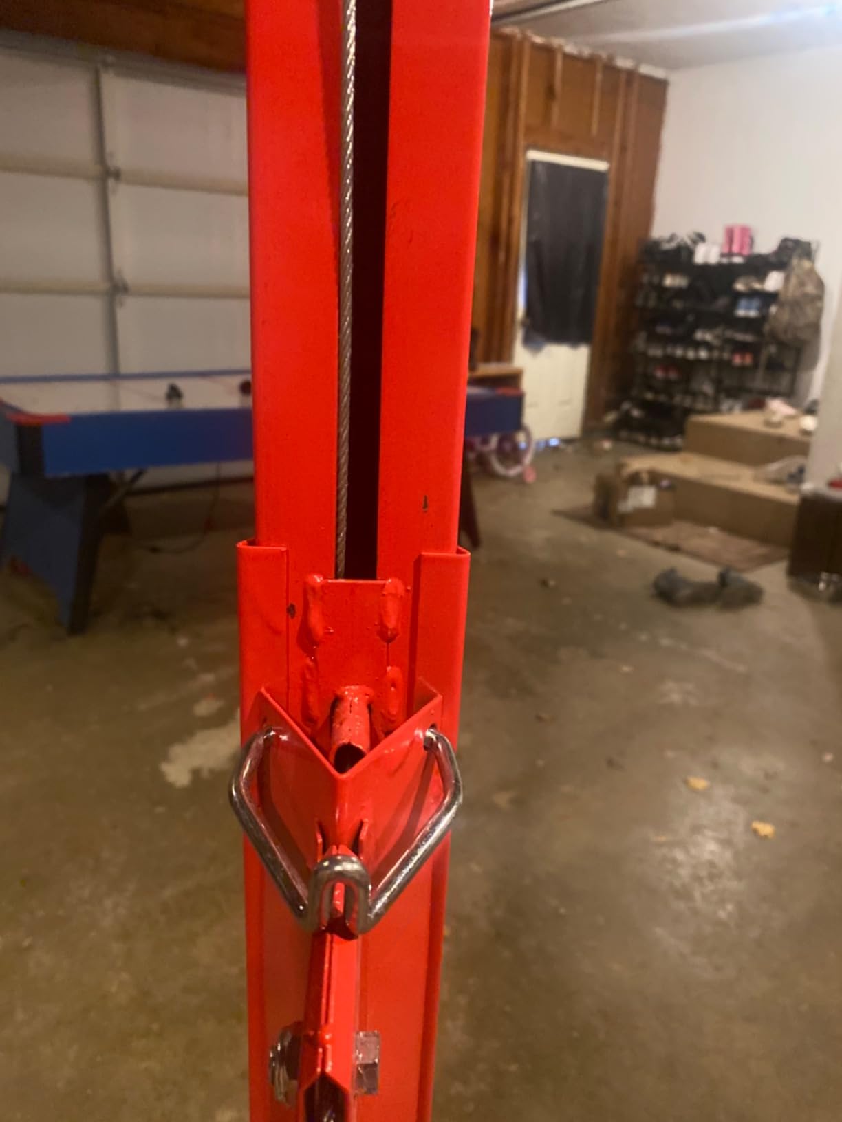 11FT Drywall Lifter Panel Hoist Dry Wall Rolling Caster Lifter Construction Tool 150LB Heavy Duty Sheetrock Hoist Holder (Red) customer photo 2