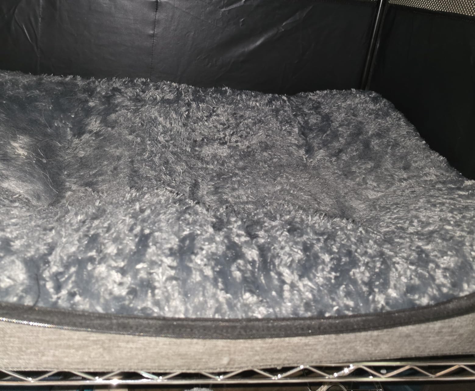 KSIIA Washable Dog Bed Deluxe Plush Dog Crate Beds Comfy Kennel Pad Anti-Slip Pet Sleeping Mat for Large, Jumbo, Medium, Small Dogs Breeds, 35