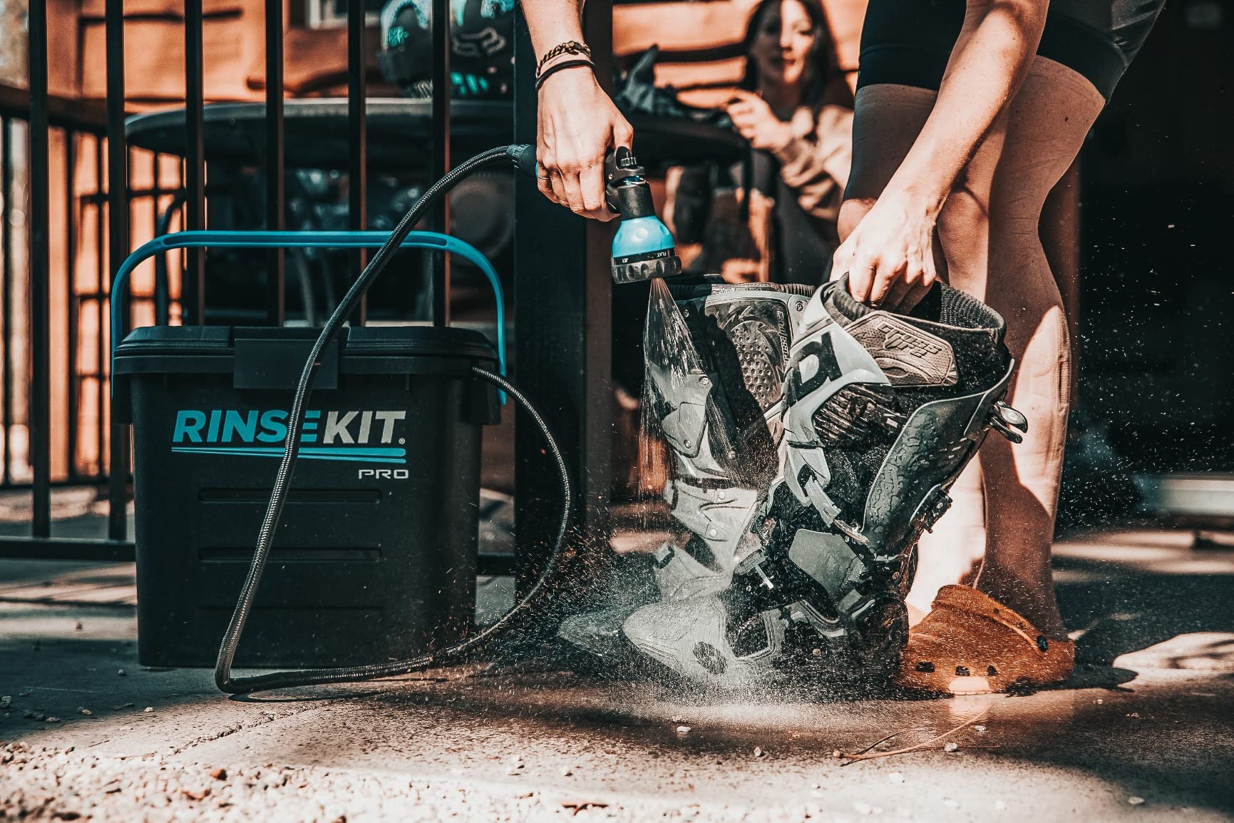RinseKit PRO Portable Shower 3.5 Gal., High Pressure, Battery Powered, 6 Month Battery Life, Heating Options Available, Perfect for Camping, Beach, Van Life and More customer photo 2