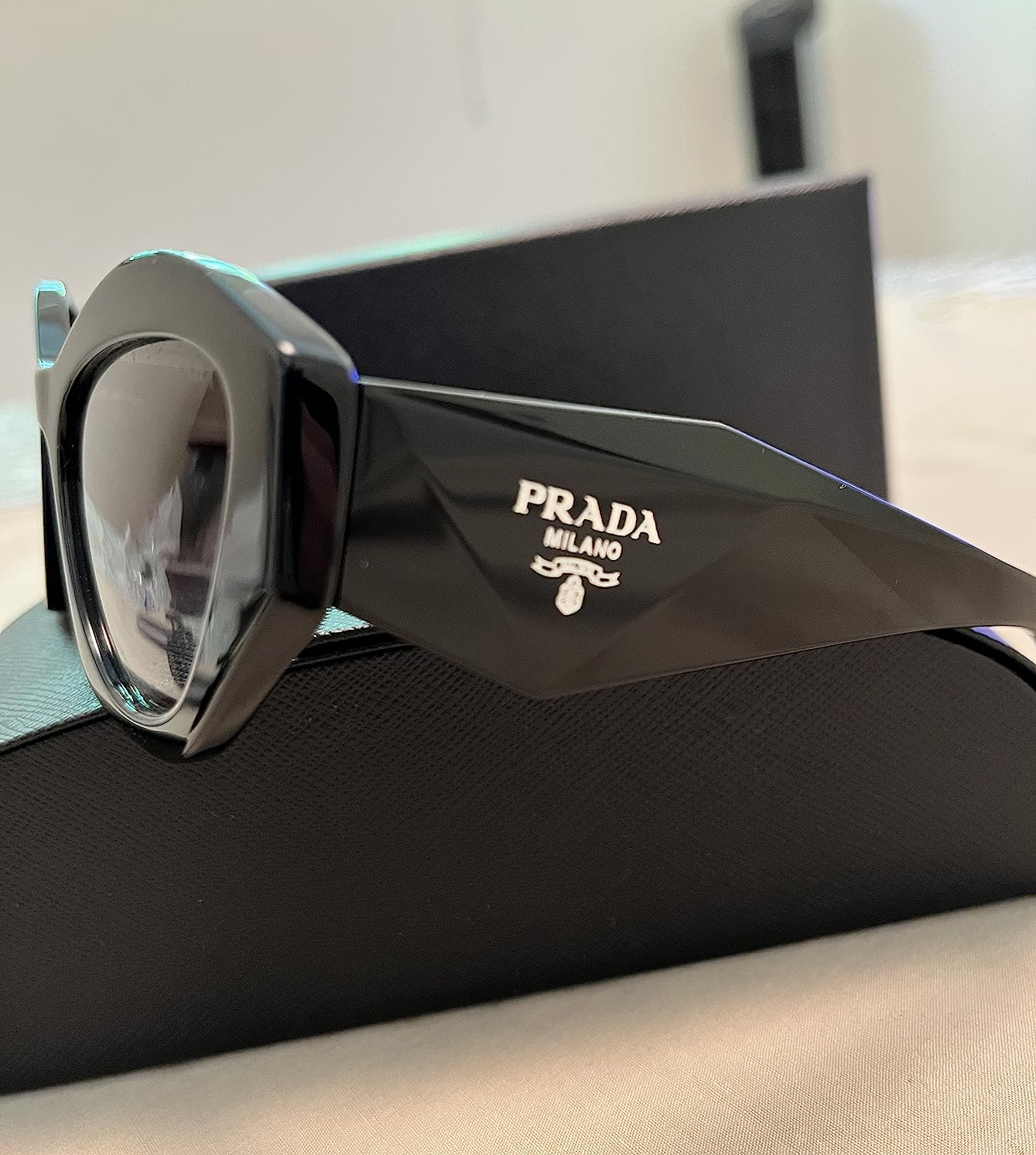 Prada PR 07YS - 1AB0A7 Sunglasses BLACK w/GREY GRADIENT 53mm customer photo 1