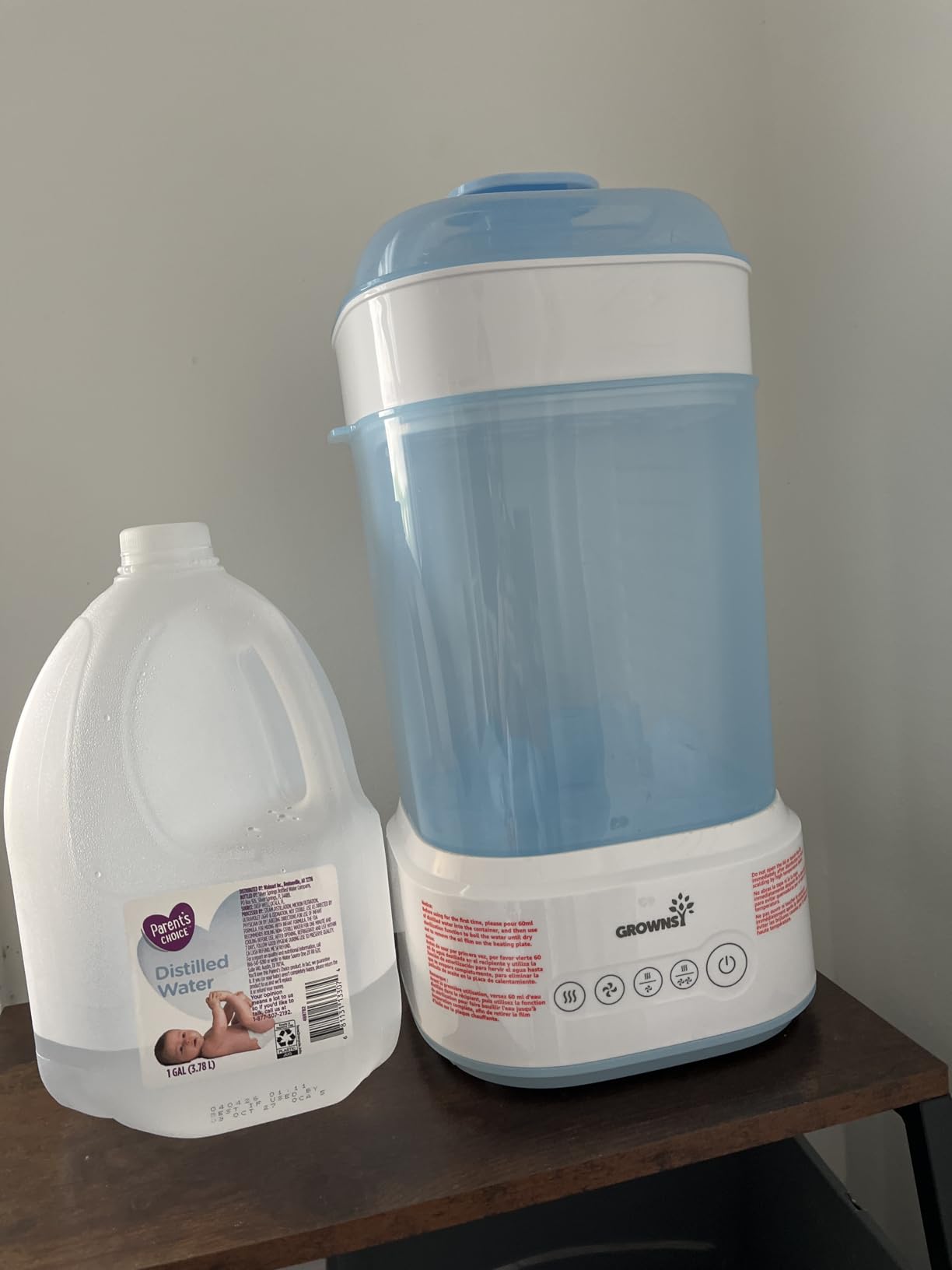 GROWNSY Bottle Sterilizer and Dryer, Compact Electric Steam Baby Bottle Sterilizer, Bottle Sanitizer for Baby Bottles, Pacifiers, Pump Parts customer photo 1