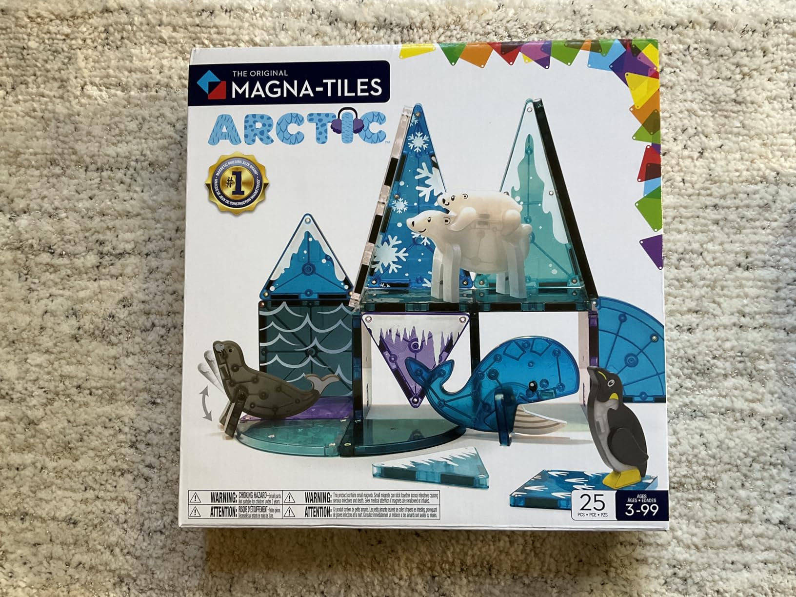 Magna-Tiles Arctic Animals 25-Piece Magnetic Construction Set, The ORIGINAL Magnetic Building Brand customer photo 1