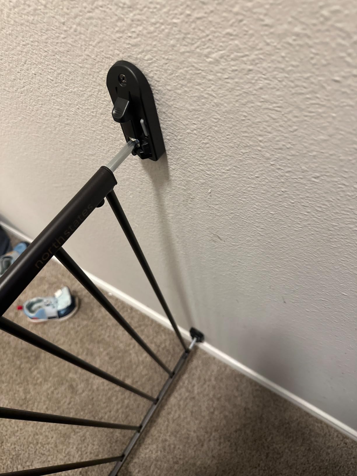 Toddleroo by North States - Easy Swing & Lock Baby Gate Series 2: Hardware Mounted Metal Safety for Stairs & Doorways, Adjustable 28.68 to 47.85 Inches Wide, 31 Inches Tall, Matte Bronze customer photo 2