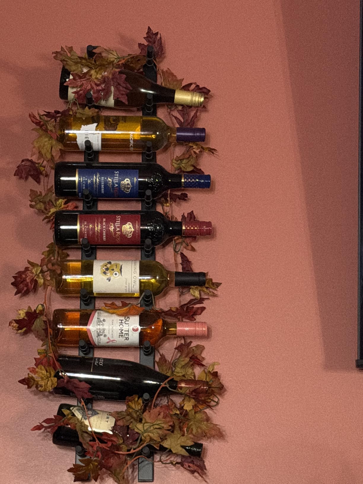 Ultra Wine Racks Wall Mounted Label-Out Wine Racks (3 Foot 2 Deep, Matte Black, 18 Wine Bottles) - Modern Metal Wine Storage, Modular Design for Home Bar, Kitchen, Dining Rooms, & Wine Cellars customer photo 1