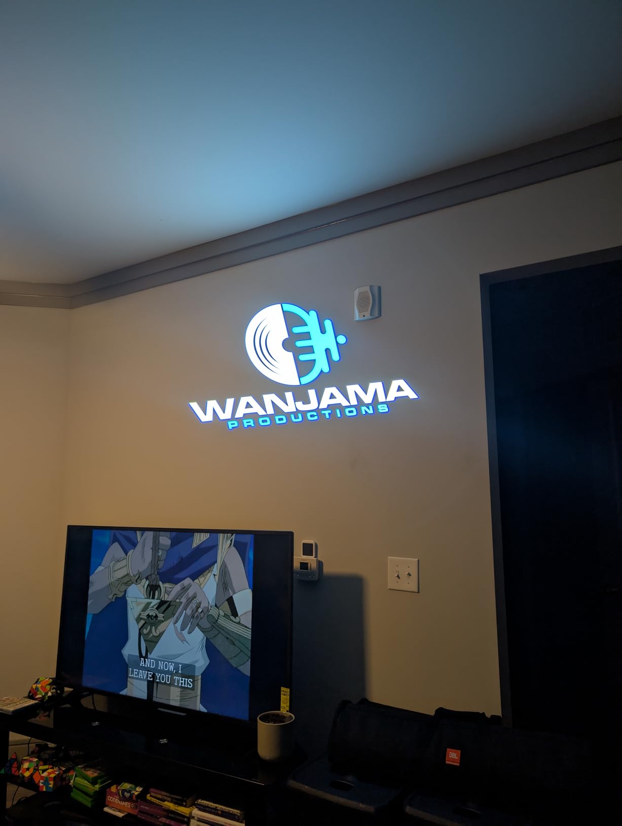 80W LED Logo GOBO Projector IP67 Waterproof DJ Effect Light Including Free Custom Glass GOBO to Project Image for Hotel Company Store Wedding Advertising Indoor and Outdoor Use (80W) customer photo 2