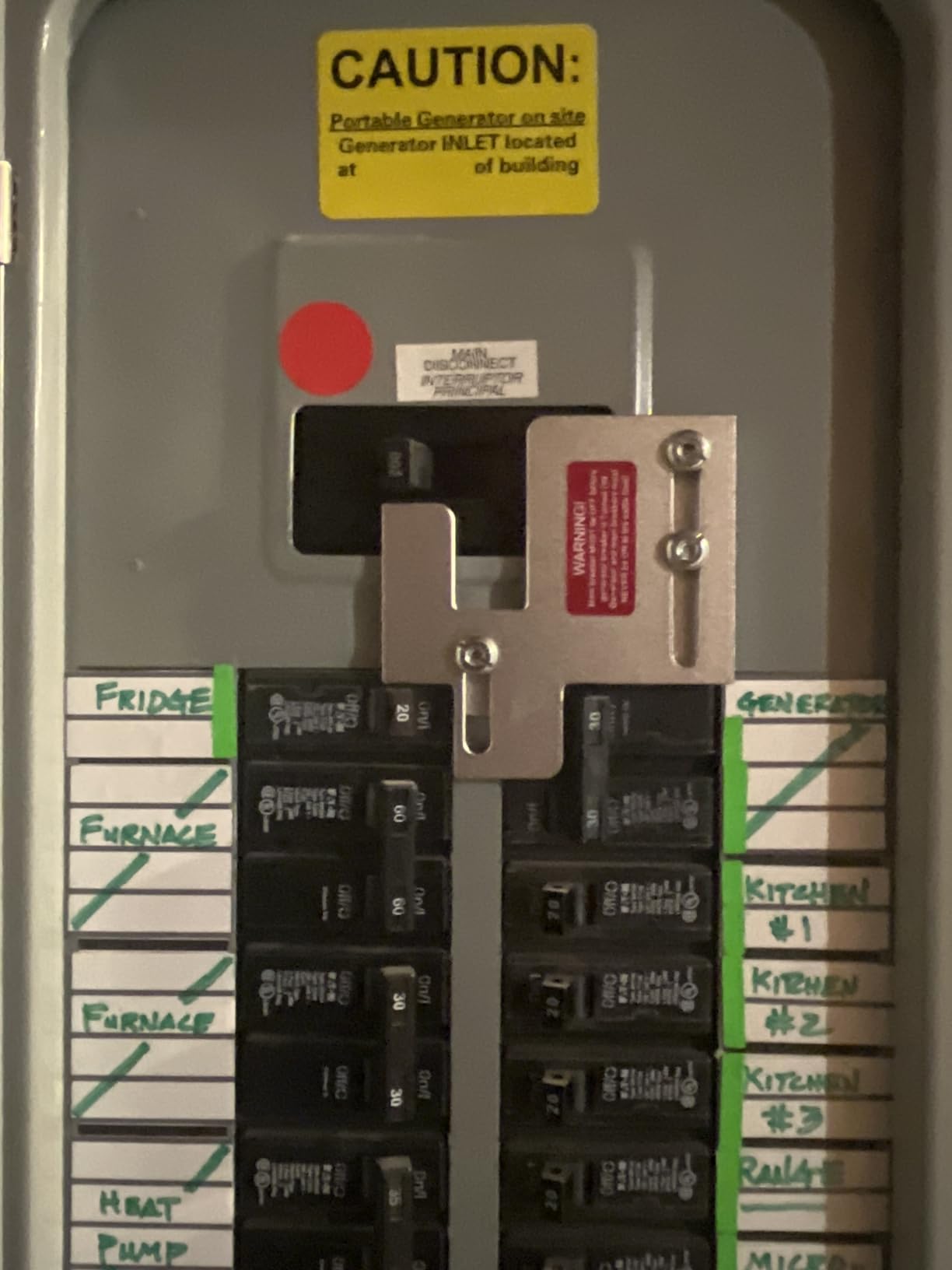 Generator Interlock Kit Compatible with Eaton Cutler Hammer BR SERIES 150 and 200 amp Panels, Generator Horizontal Electrical Interlock Kit, 1 1/4-1 7/16 inches Spacing Between Main and Branch Breaker customer photo 2
