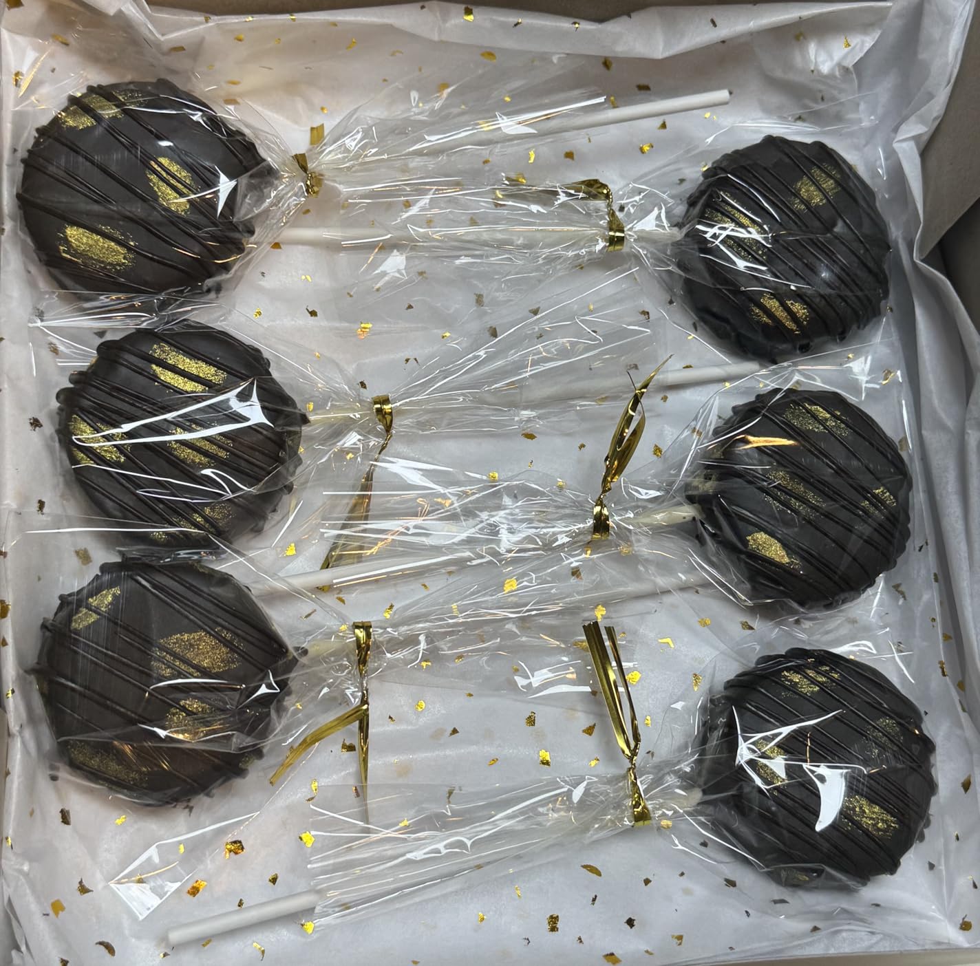 600Pcs Lollipop Stick, 6IN Cake Pop Sticks with Clear Treat Bags & Gold Twist Ties, Cake Pops Making Tools for Lollipops, Candies, Chocolates Cookies customer photo 2