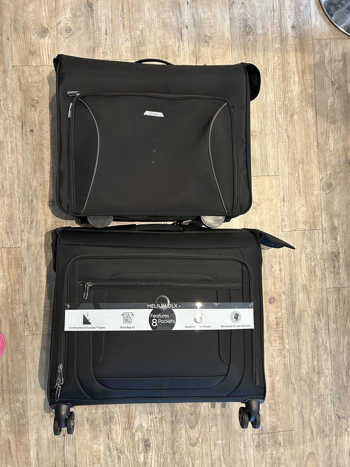DELSEY PARIS Helium DLX, Rolling Garment Bag with Wheels, Black | Checked In Travel Garment Bag, Lightweight Construction, Spinner Wheels, SECURITECH Zip, Suit and Dresses Rolling Travel Bag customer photo 2